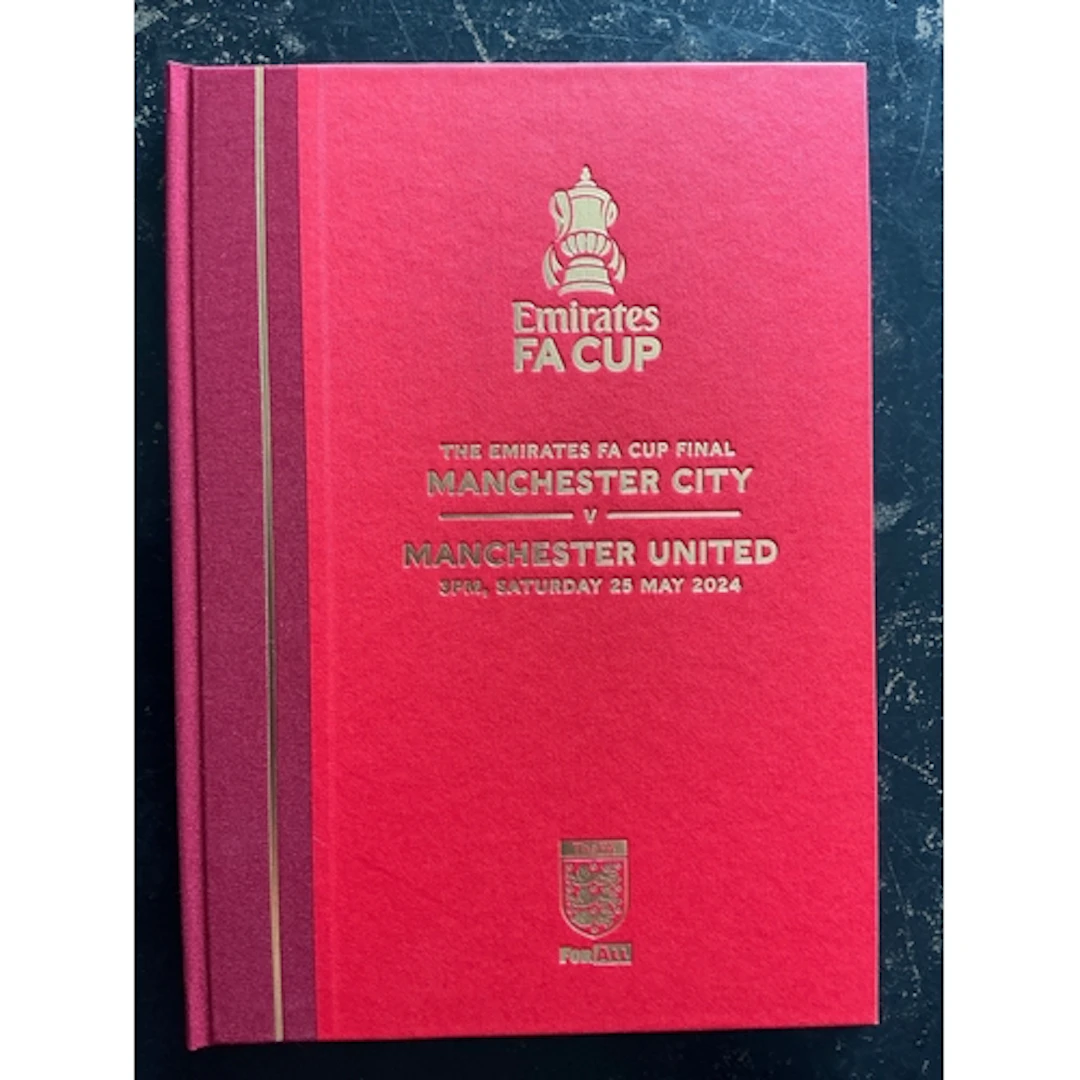 2024 Hardback FA Cup Final Football Programme: Manchester Ci...