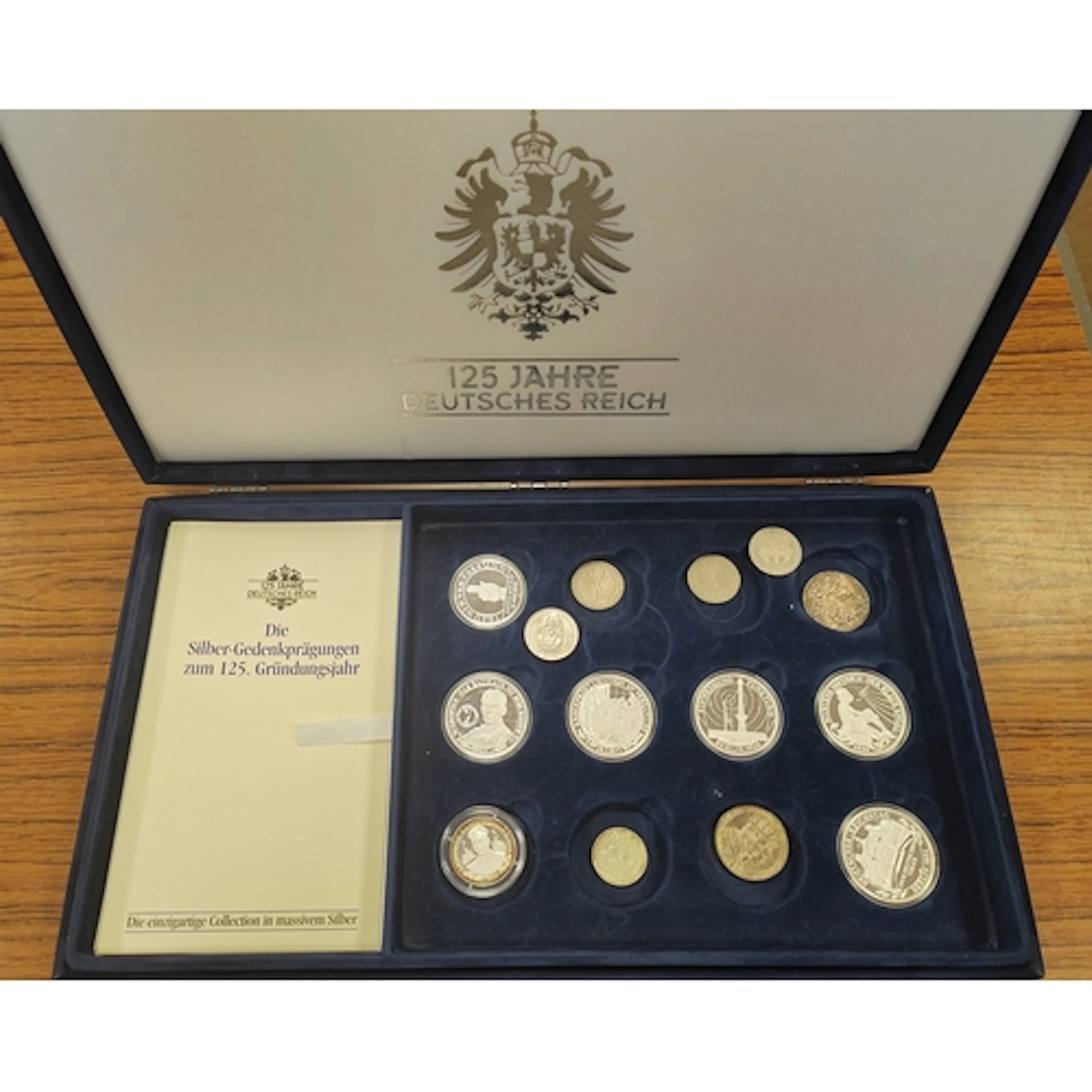 Germany. 1996 '125 years German Reich' silver proof set FDC,...