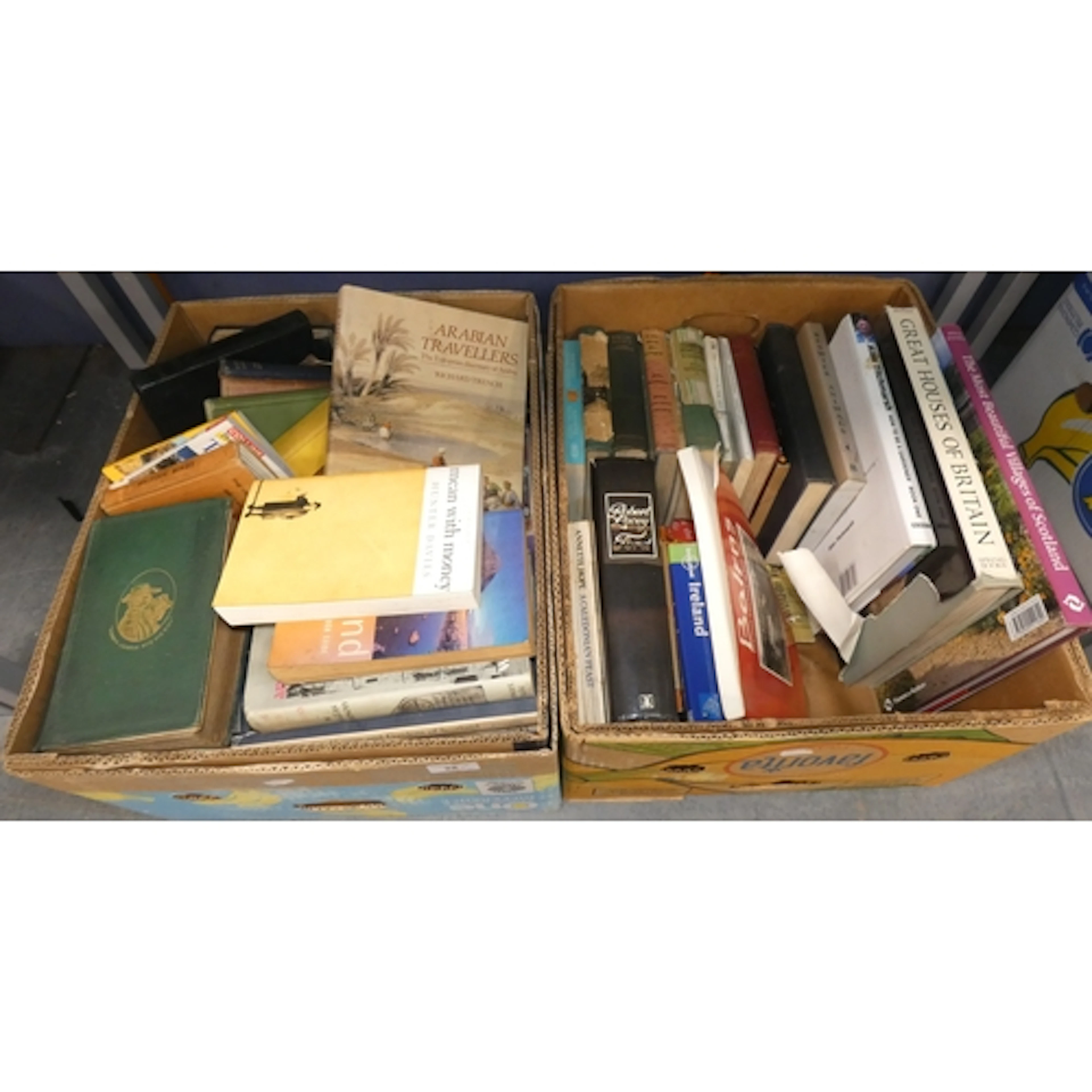 Two cartons of antiquarian and later books to include Storie...