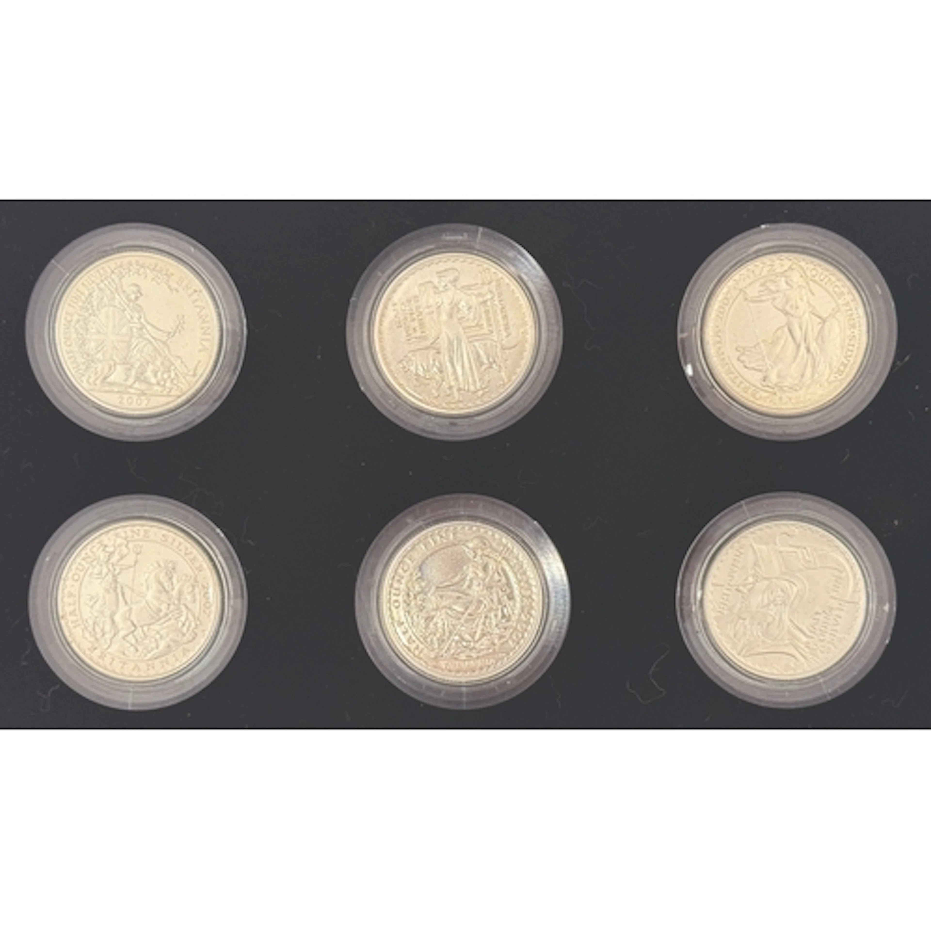 UK 2007 Britannia 20th Anniversary Silver Proof £1 Coin Coll...