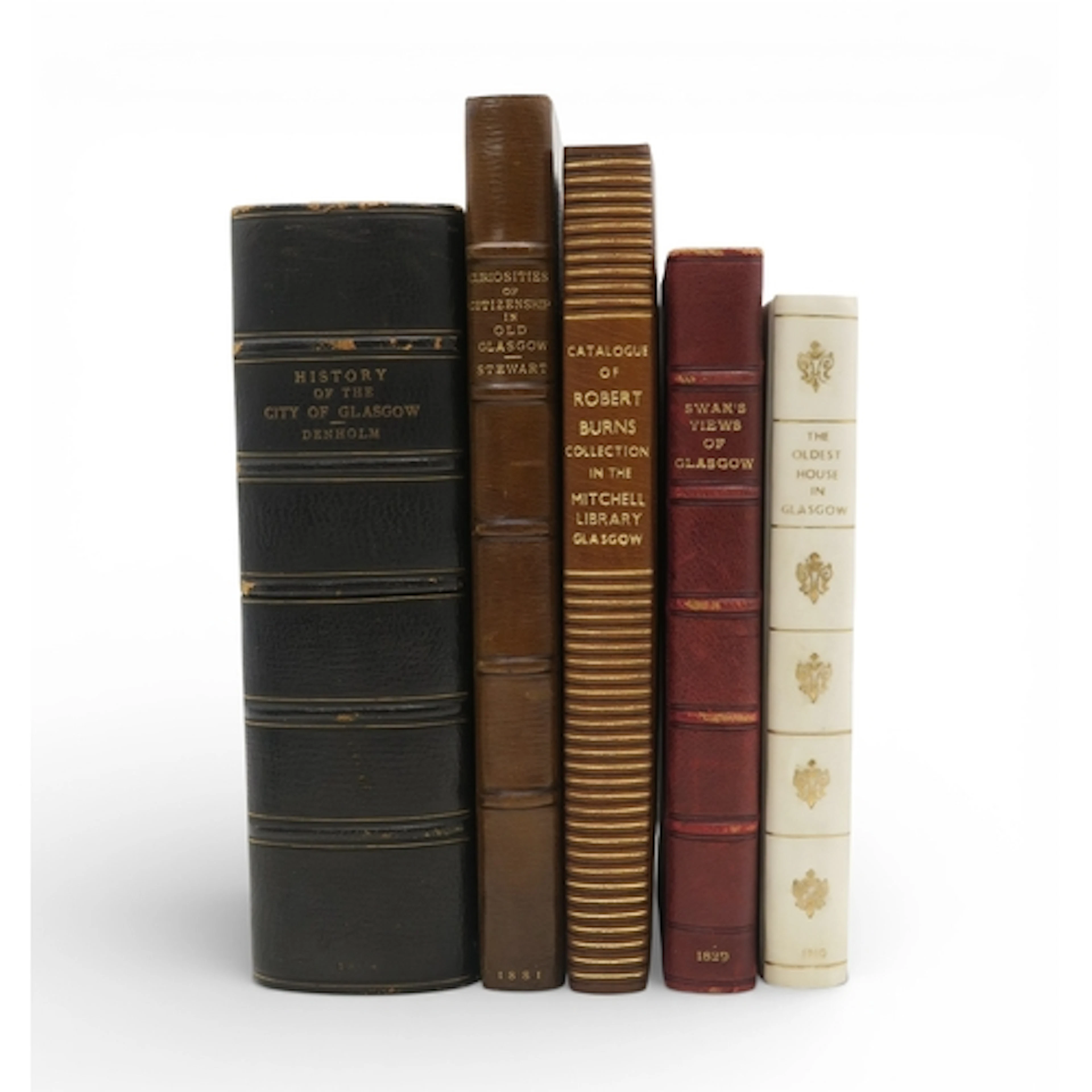 BINDINGS - GLASGOW Denholm (James) The History of the City o...
