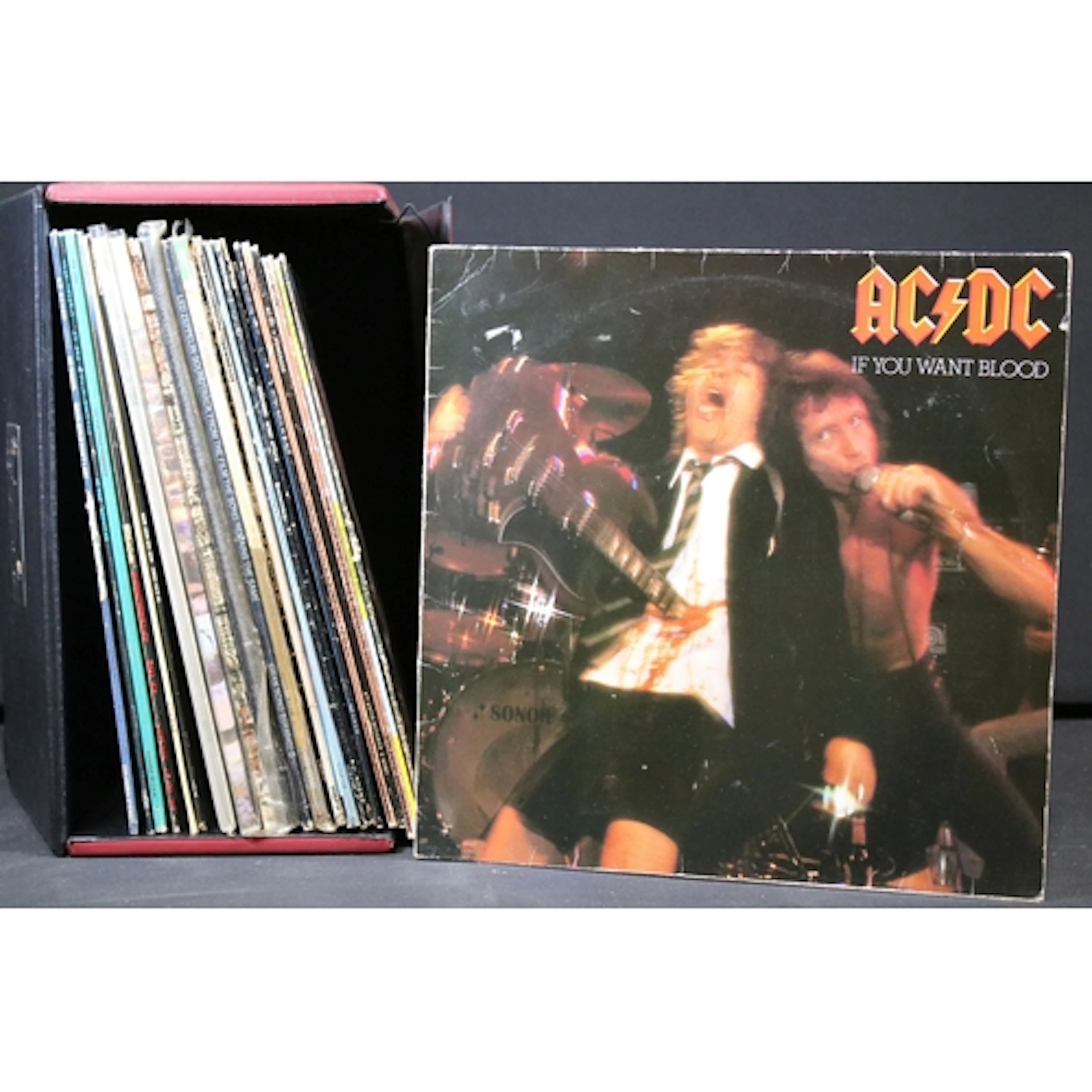 Vinyl - 24 Rock LPs and 2 12" singles to include ACDC (7 LPs...