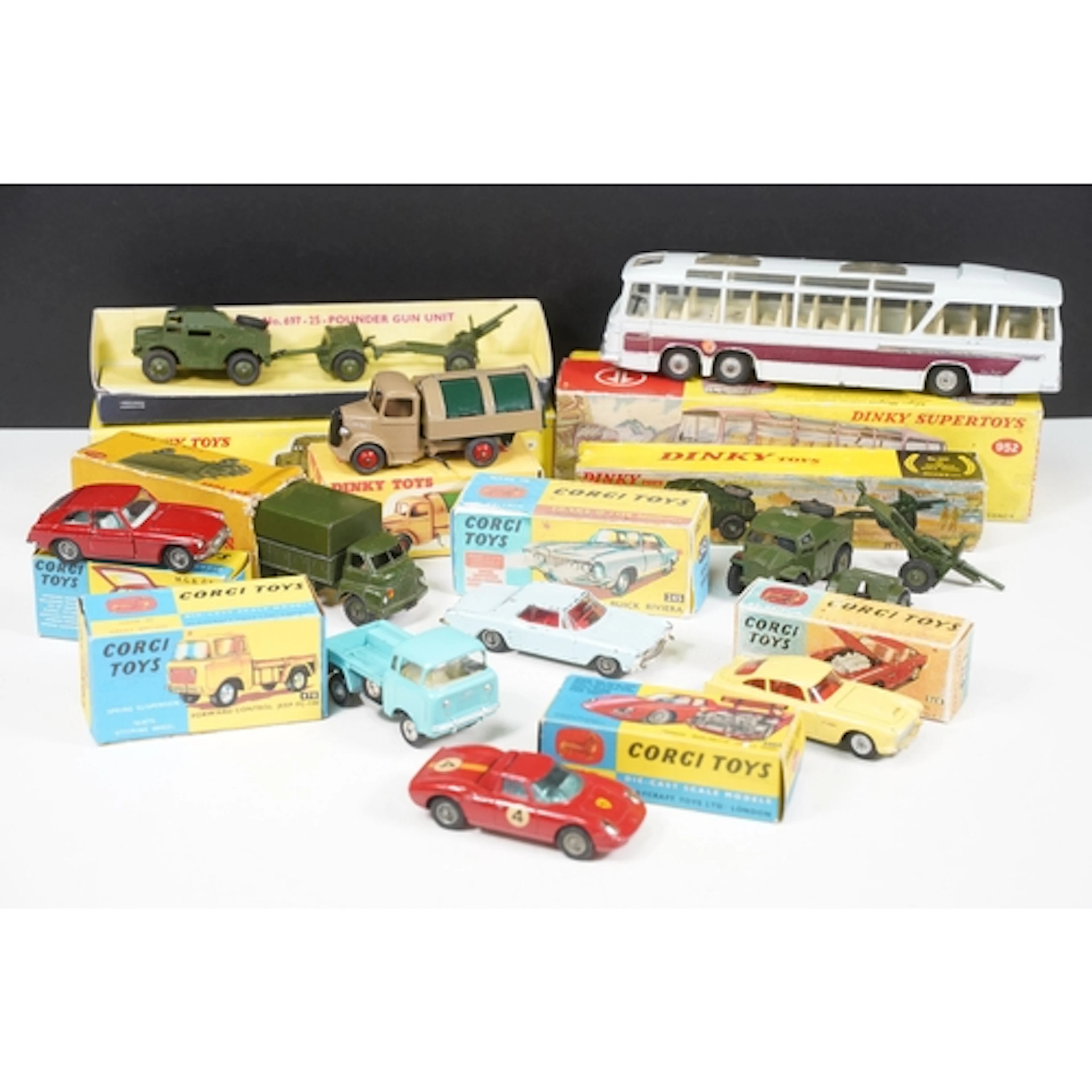 Five boxed diecast models to include Dinky 621 3 Ton Army Wa...