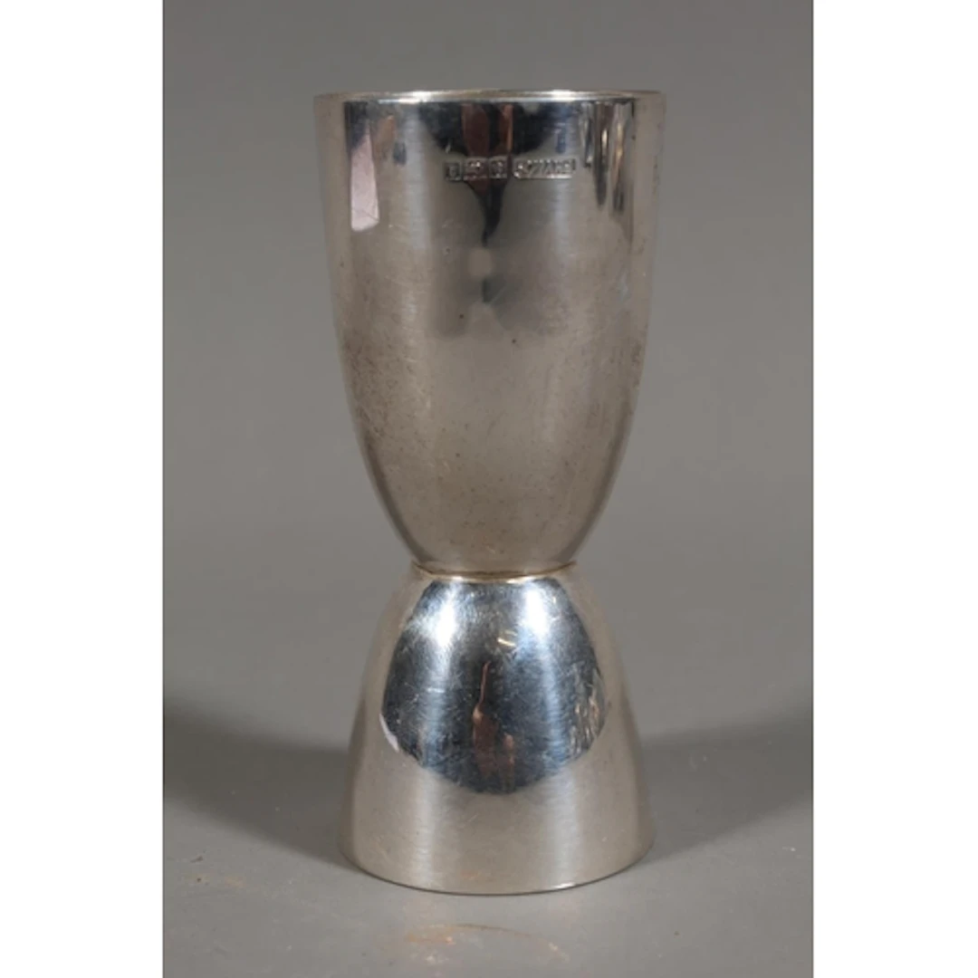 Elizabeth II silver double shot measure by P H Vogel &a...