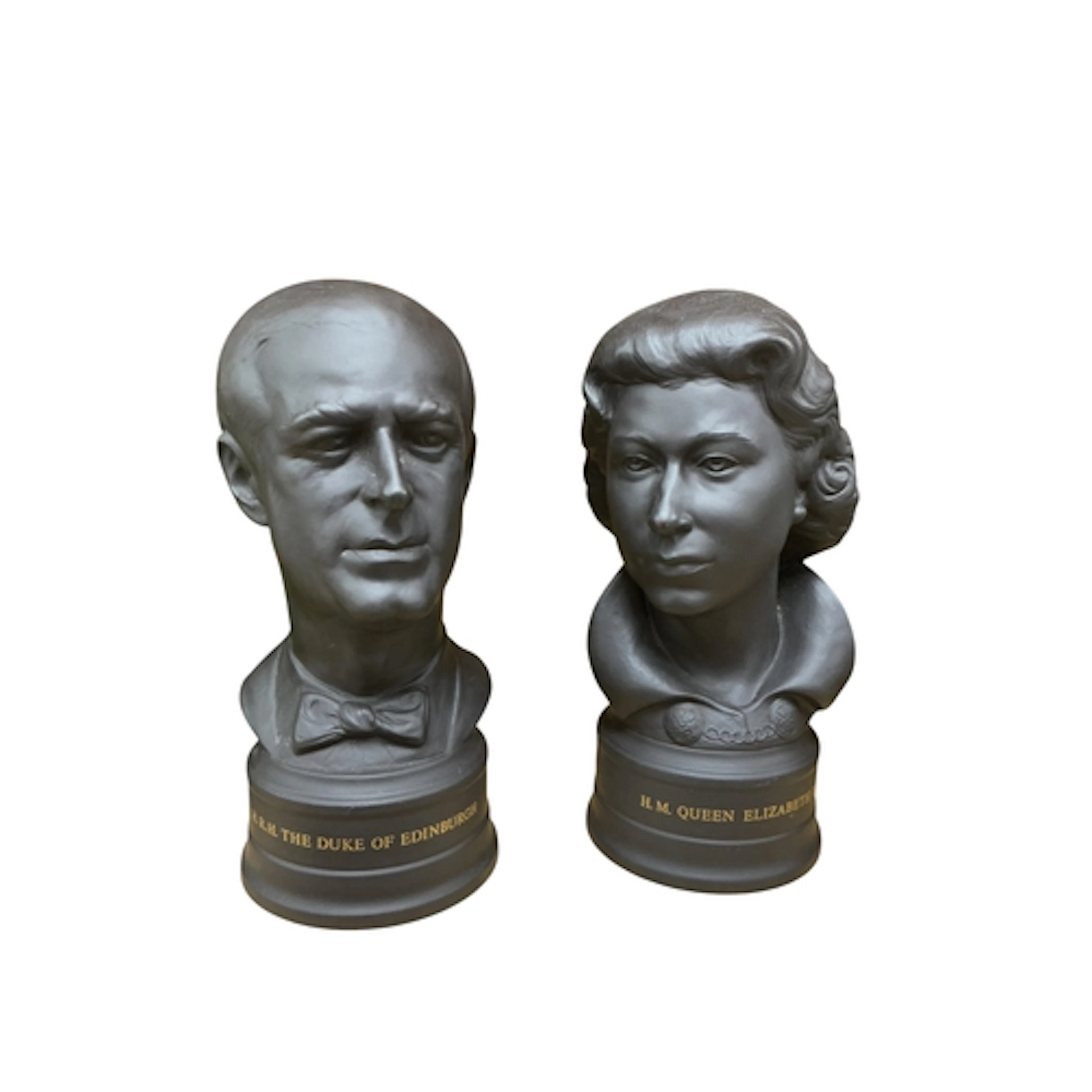 A pair of Wedgewood black basalt limited edition silver wedd...