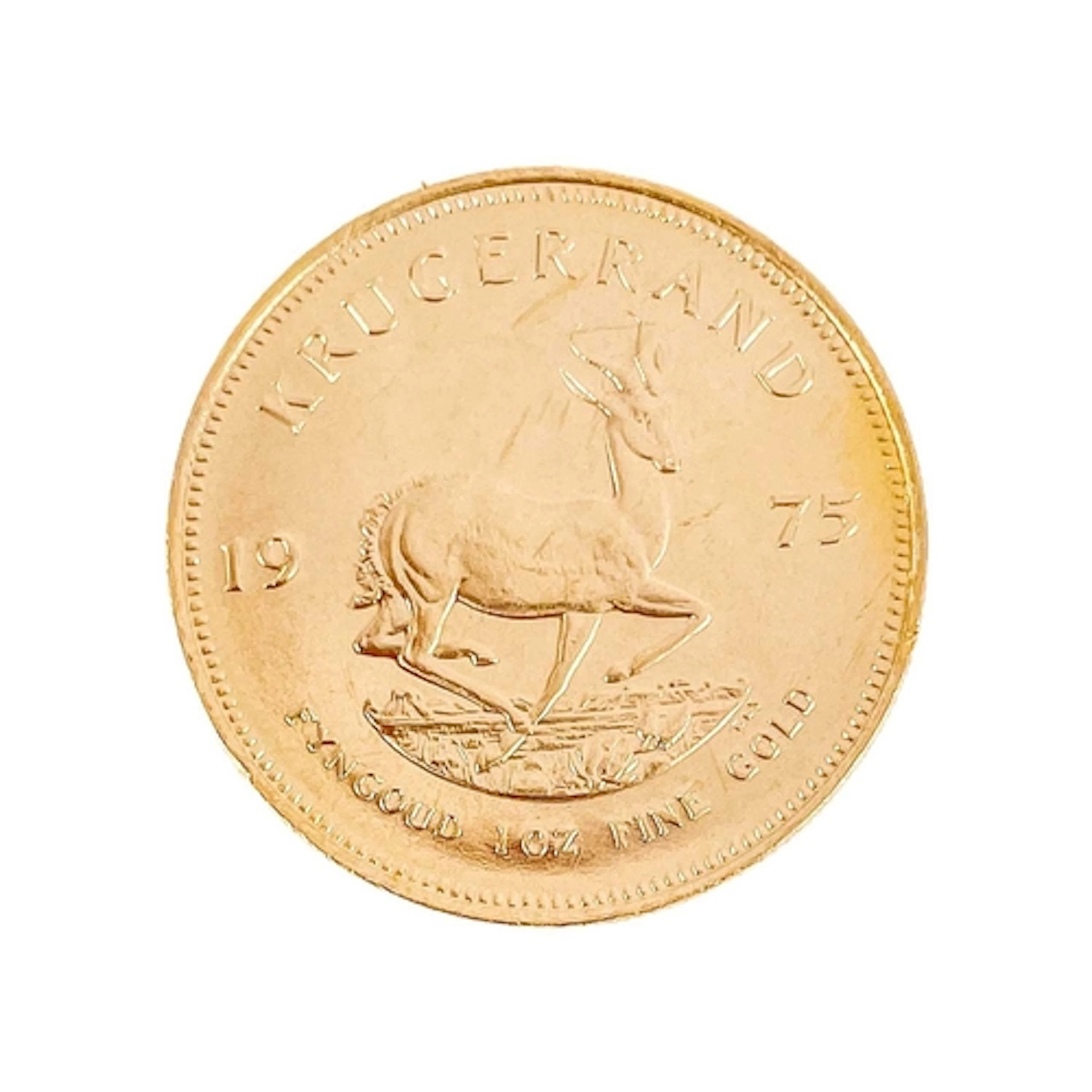 1975 Gold full Krugerrand. 1975 gold full Krugerrand in ef c...