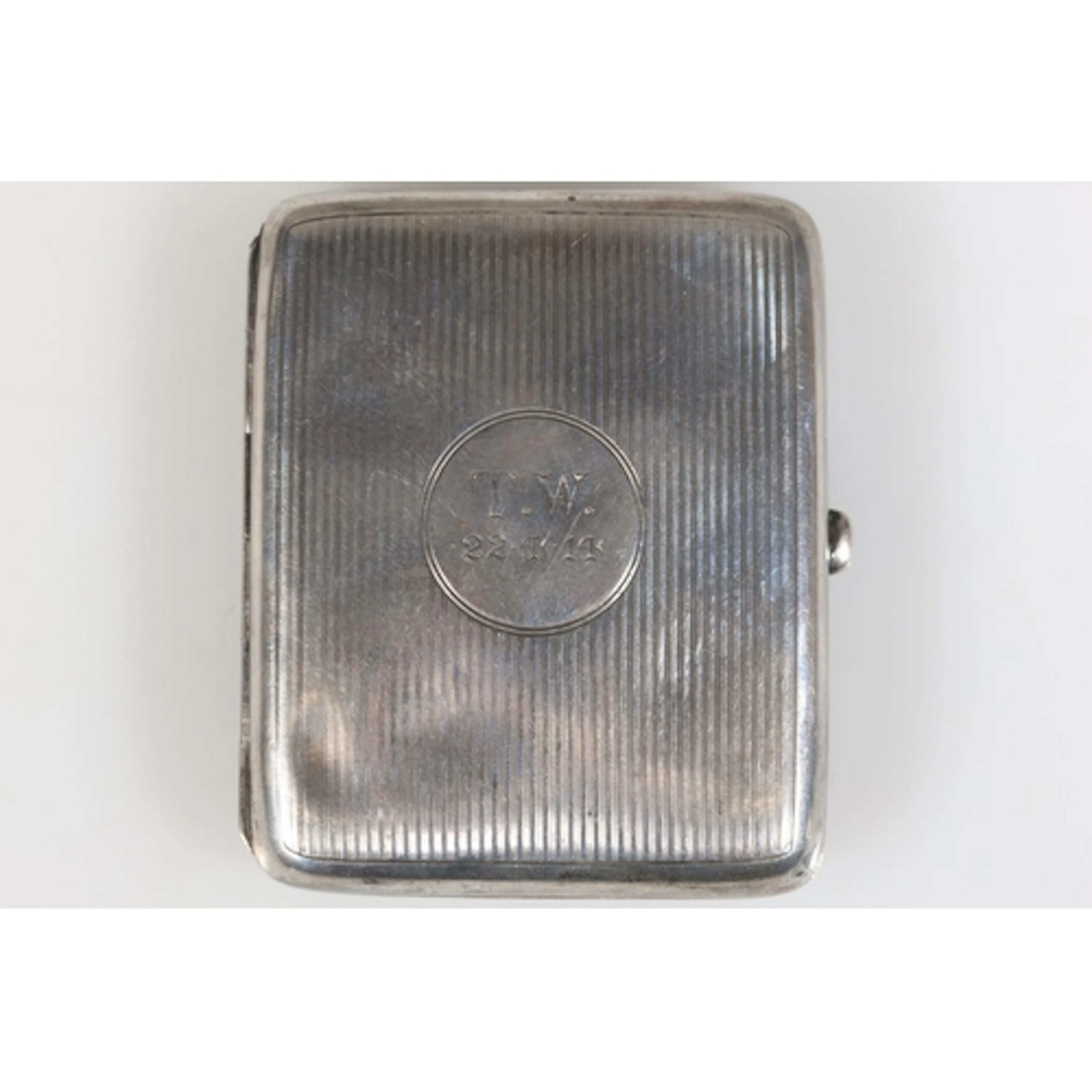 Silver cigarette case by William Hair Haseler Ltd, Birm...