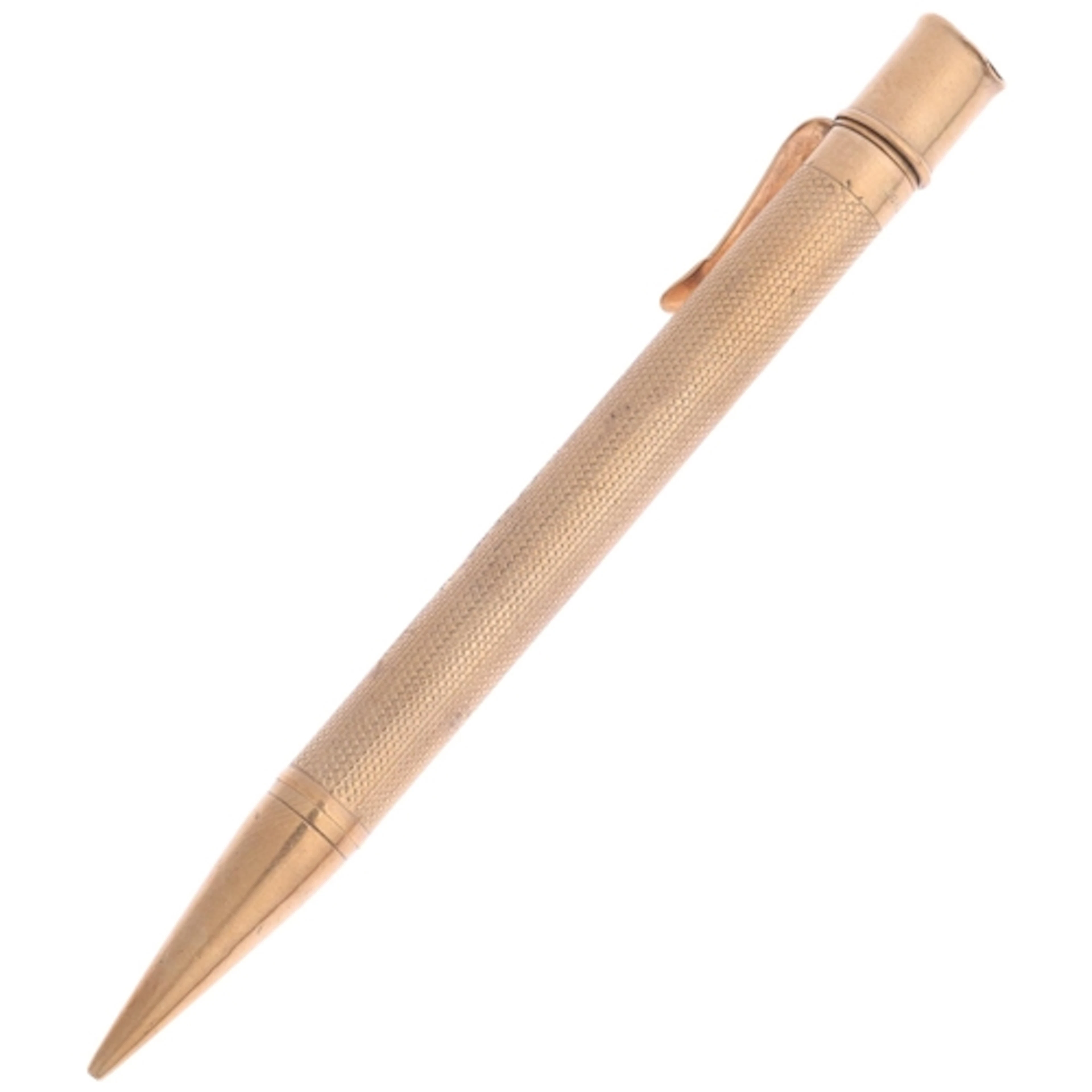 SAMPSON MORDAN & CO - an Art Deco 9ct gold 'Mordan Everpoint...