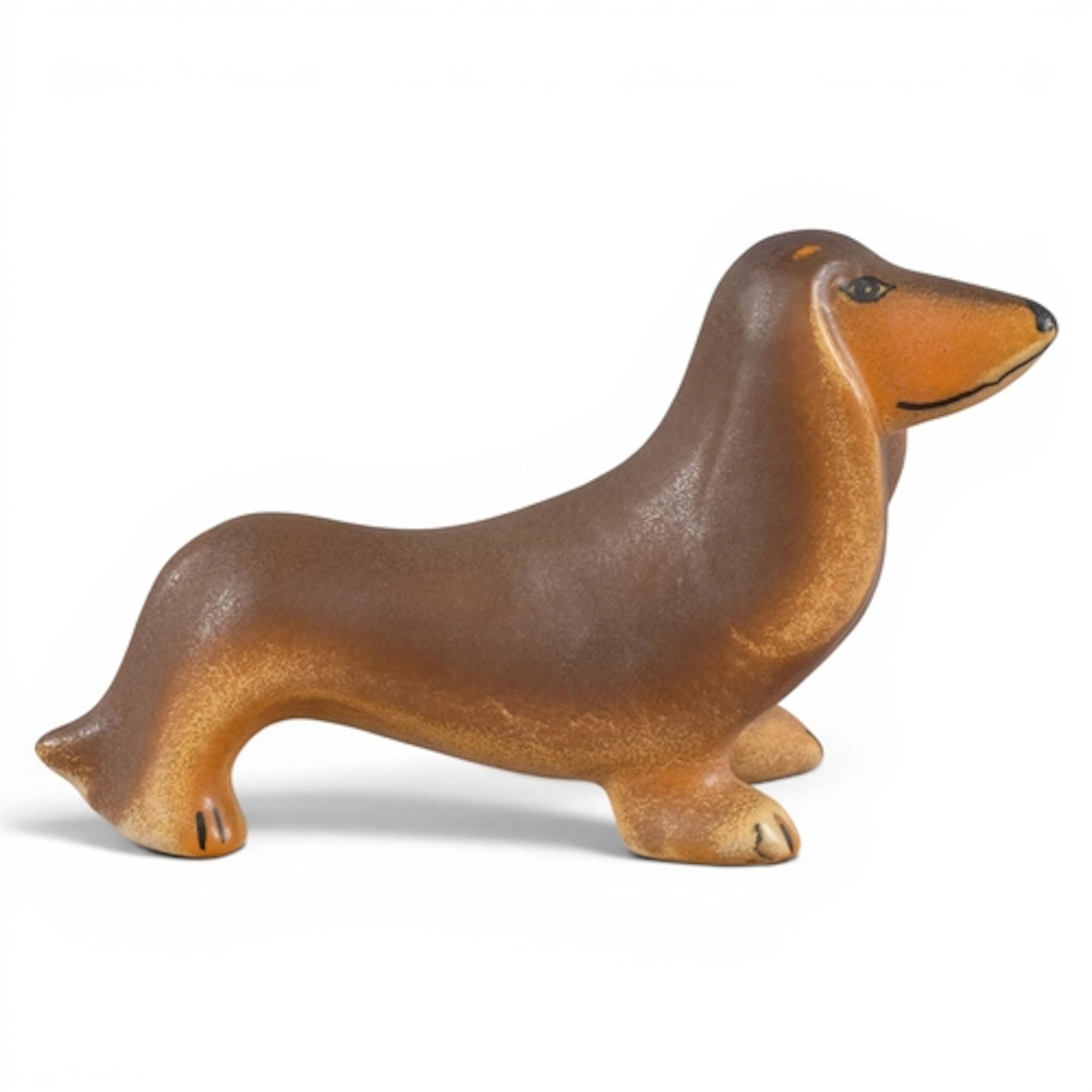 LISA LARSON for Gustavsberg, Sweden, a dashing Dachshund sig...