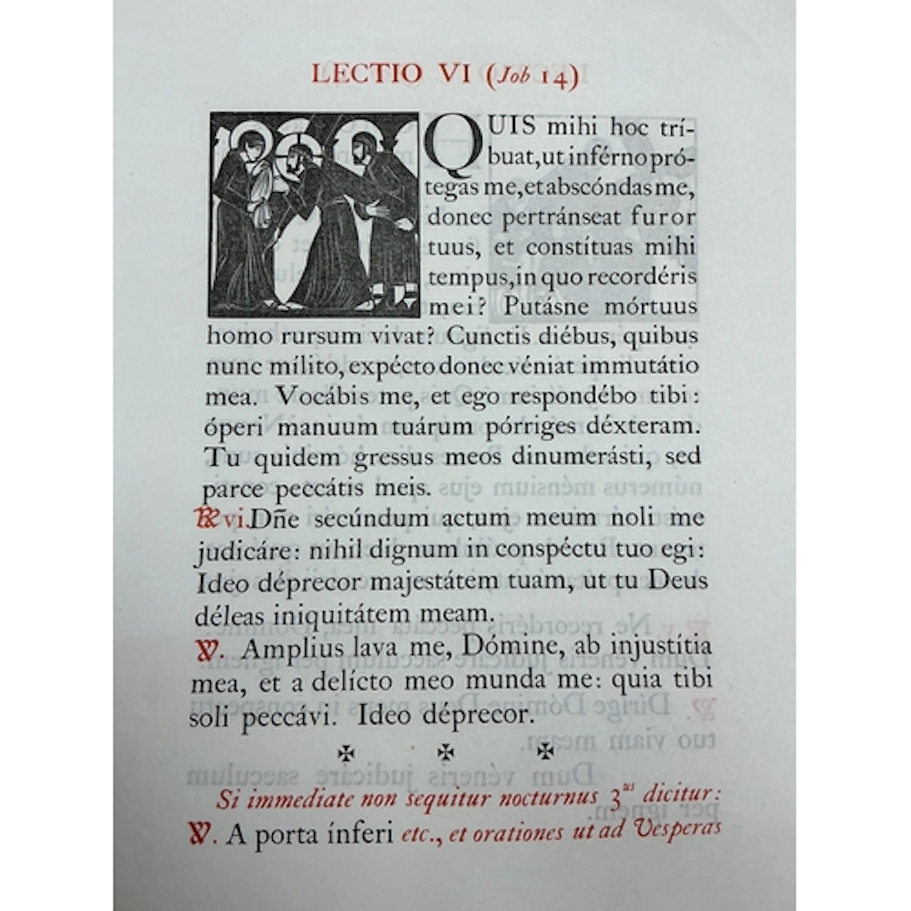 Â° [Saint Dominic's Press]. Gill, Eric. Lectiones Ad Matutin...