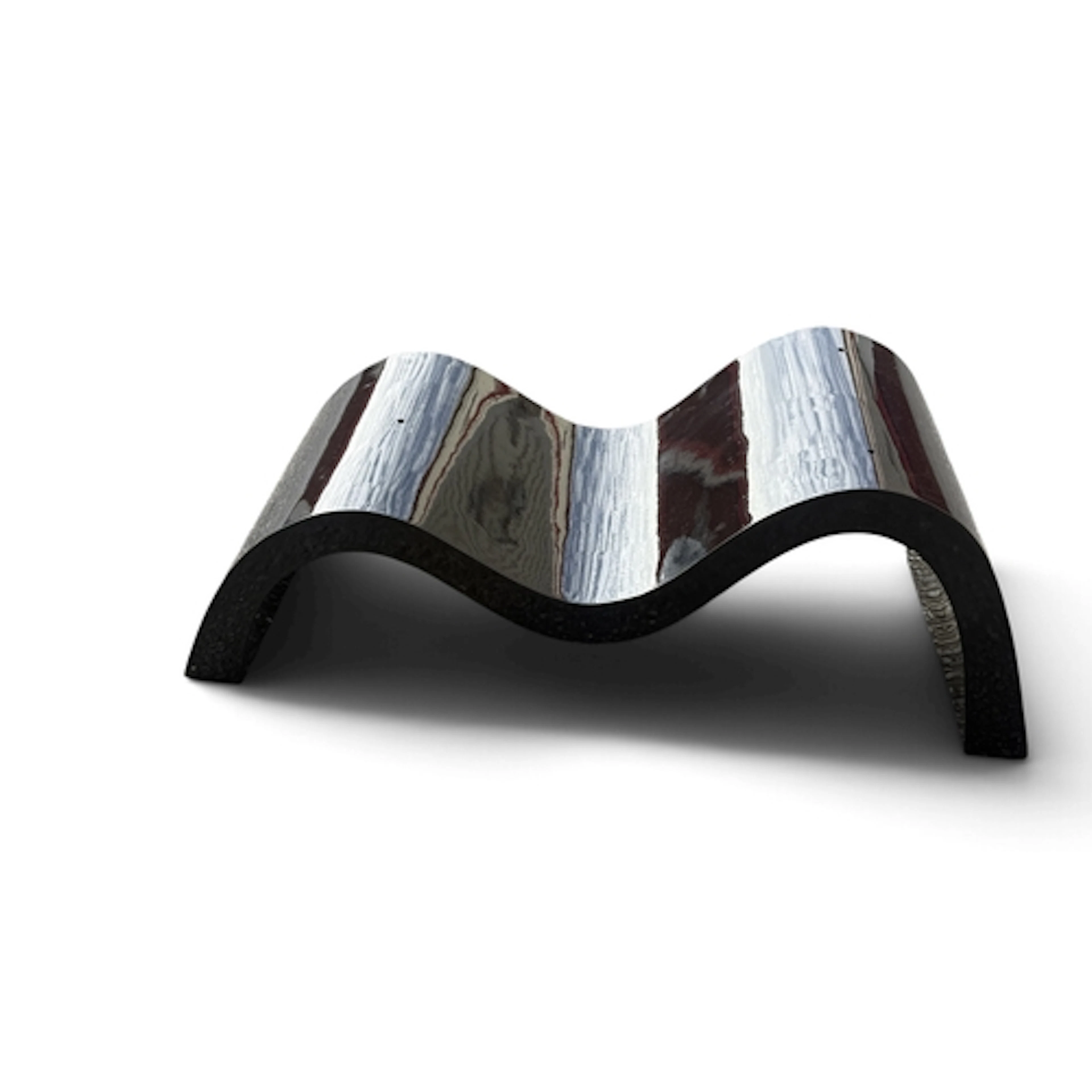 A CONTEMPOARY COMPOSITE ABSTRACT BENCH 110cm x 40cm x 40cm...