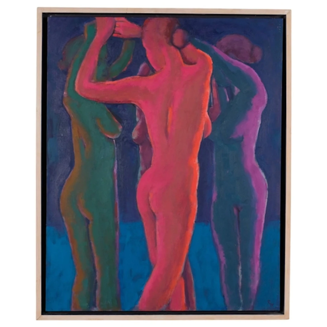 Robin Holtom, mirrors, oil on canvas, 76cm x 61cm, framed