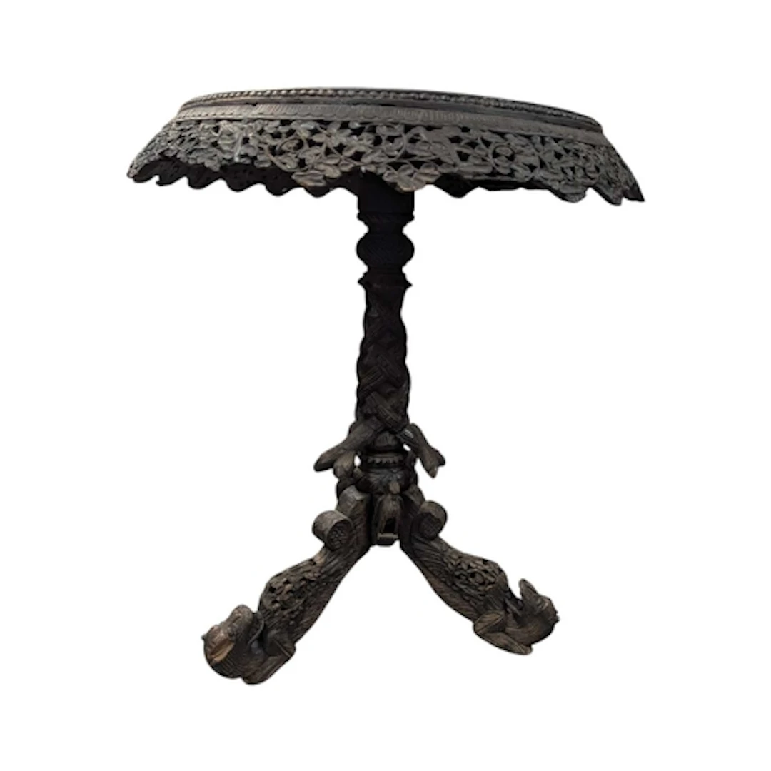 An Anglo-Indian / Burmese occasional table, late 19th centur...