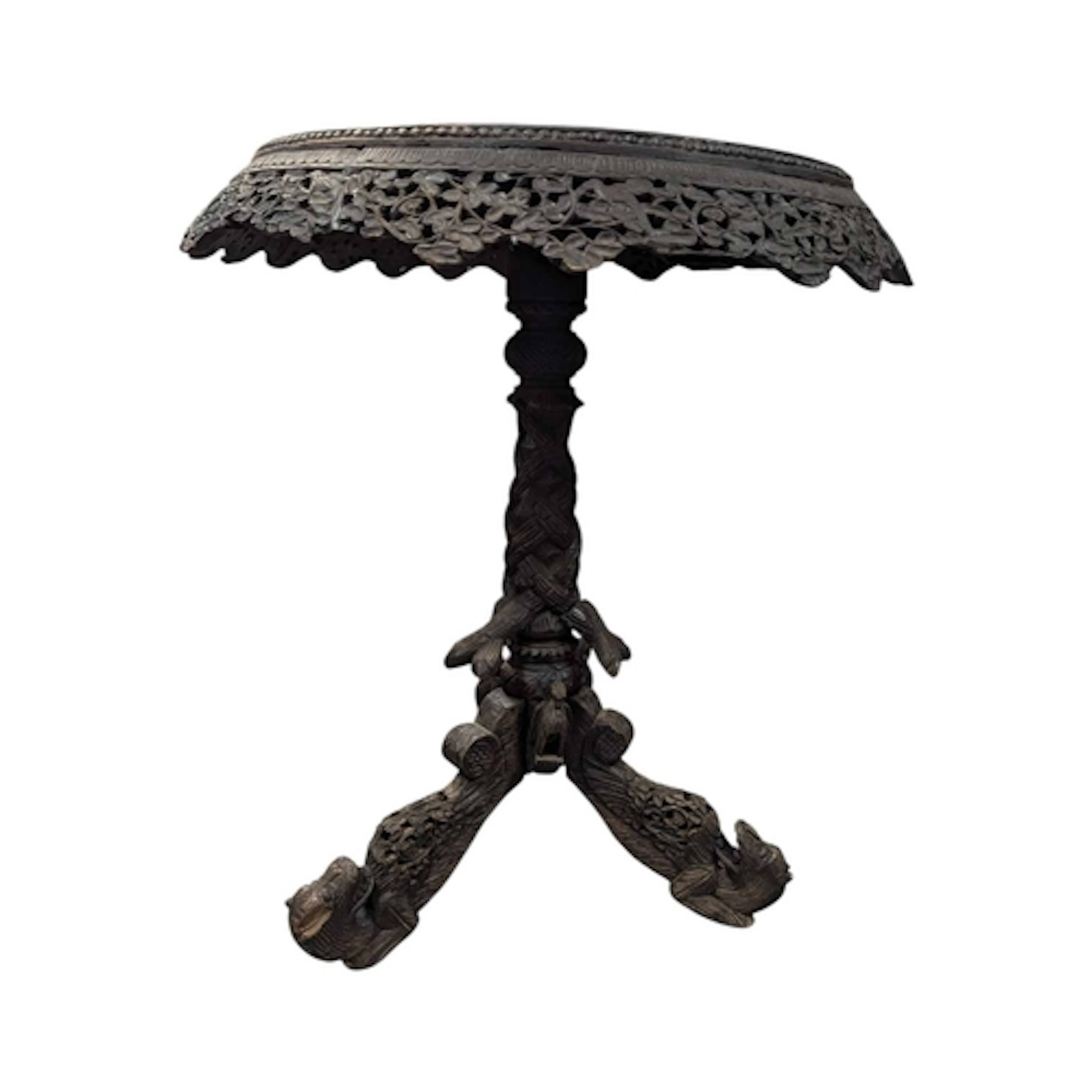 An Anglo-Indian / Burmese occasional table, late 19th centur...