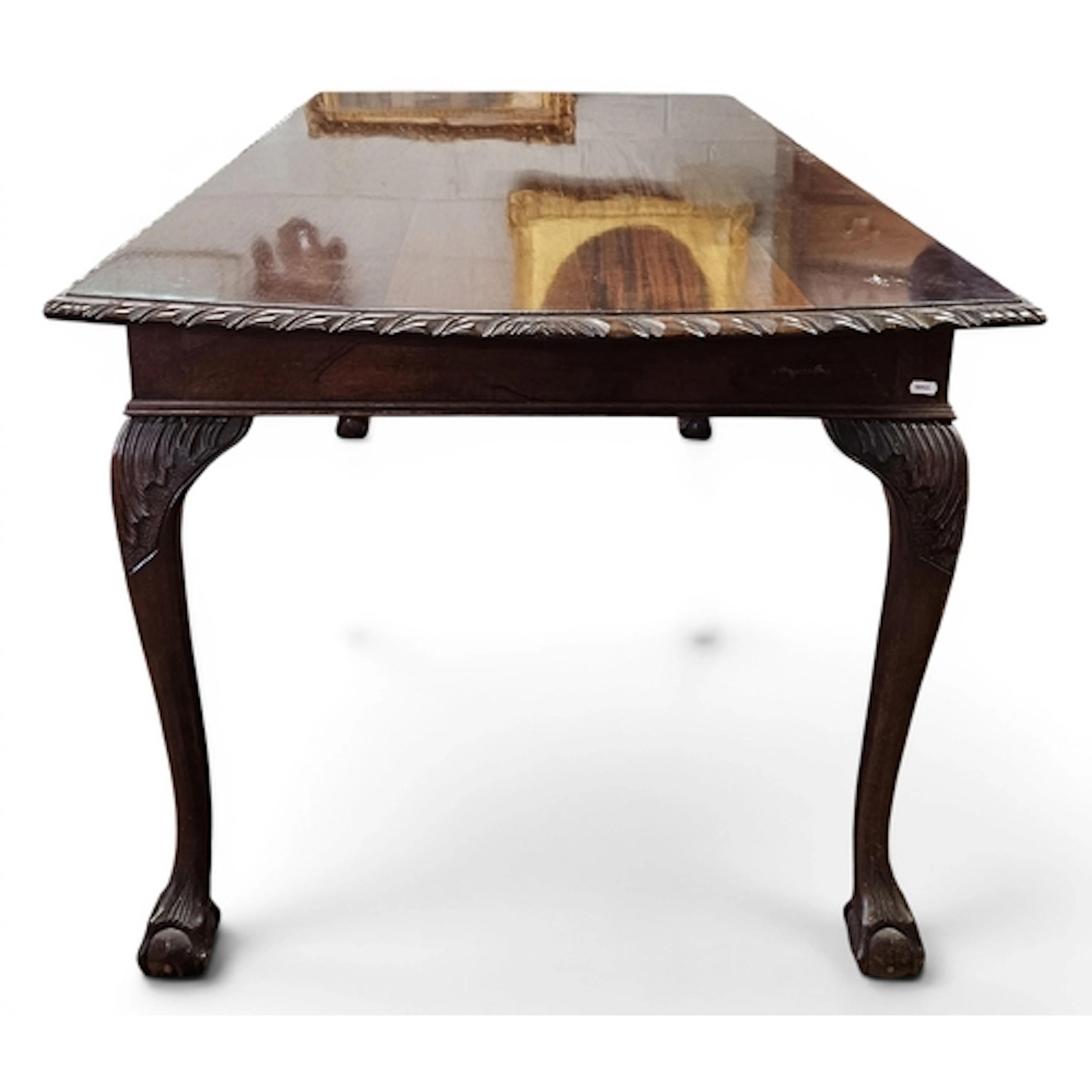 A 20th Century Mahogany rectangular Dining Table and six Cha...