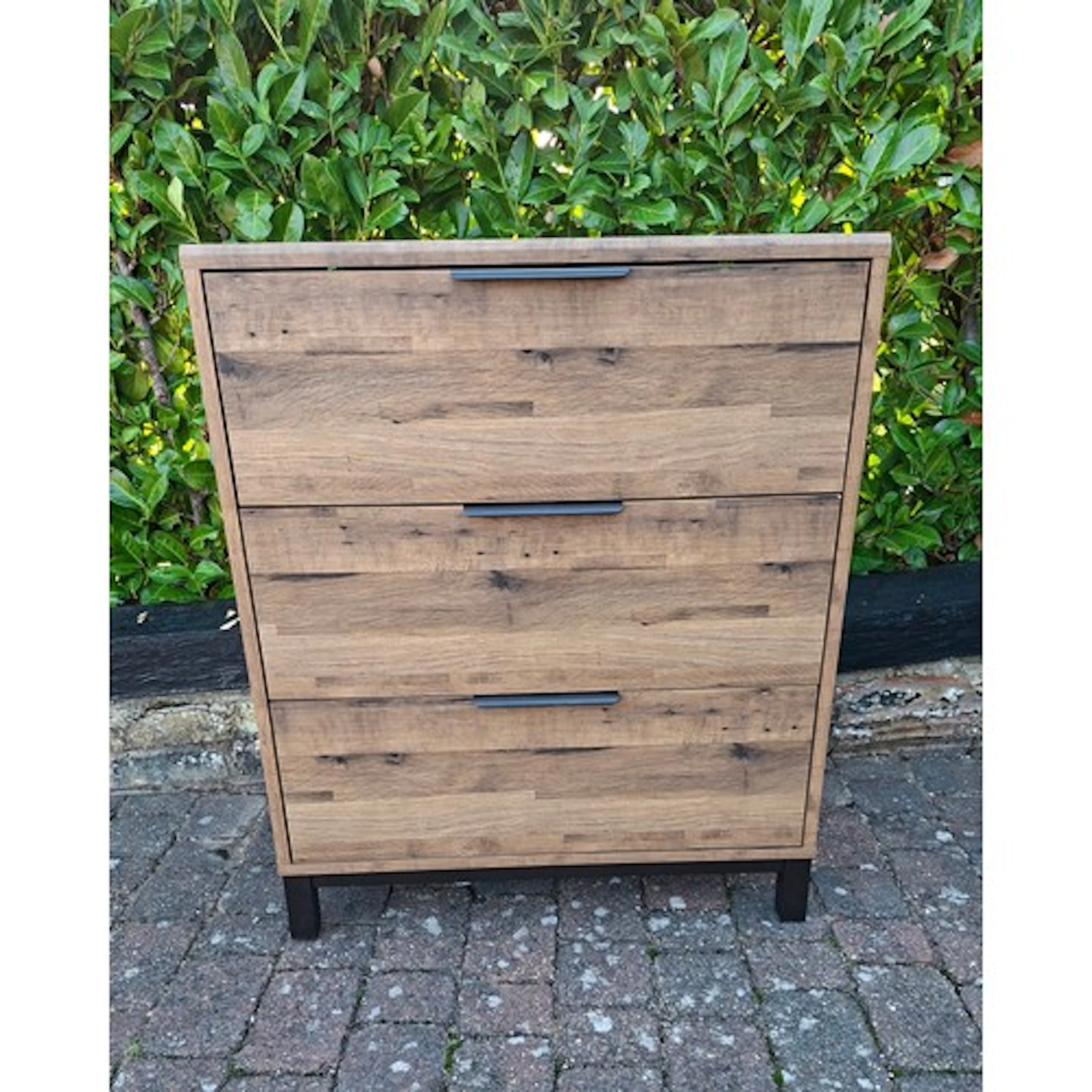 A current Next 'Bronx' industrial style chest of 3 long draw...