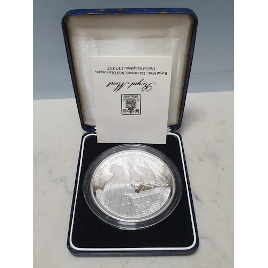 St Helena and Ascension Island 1986 silver proof 25 Pounds, ...