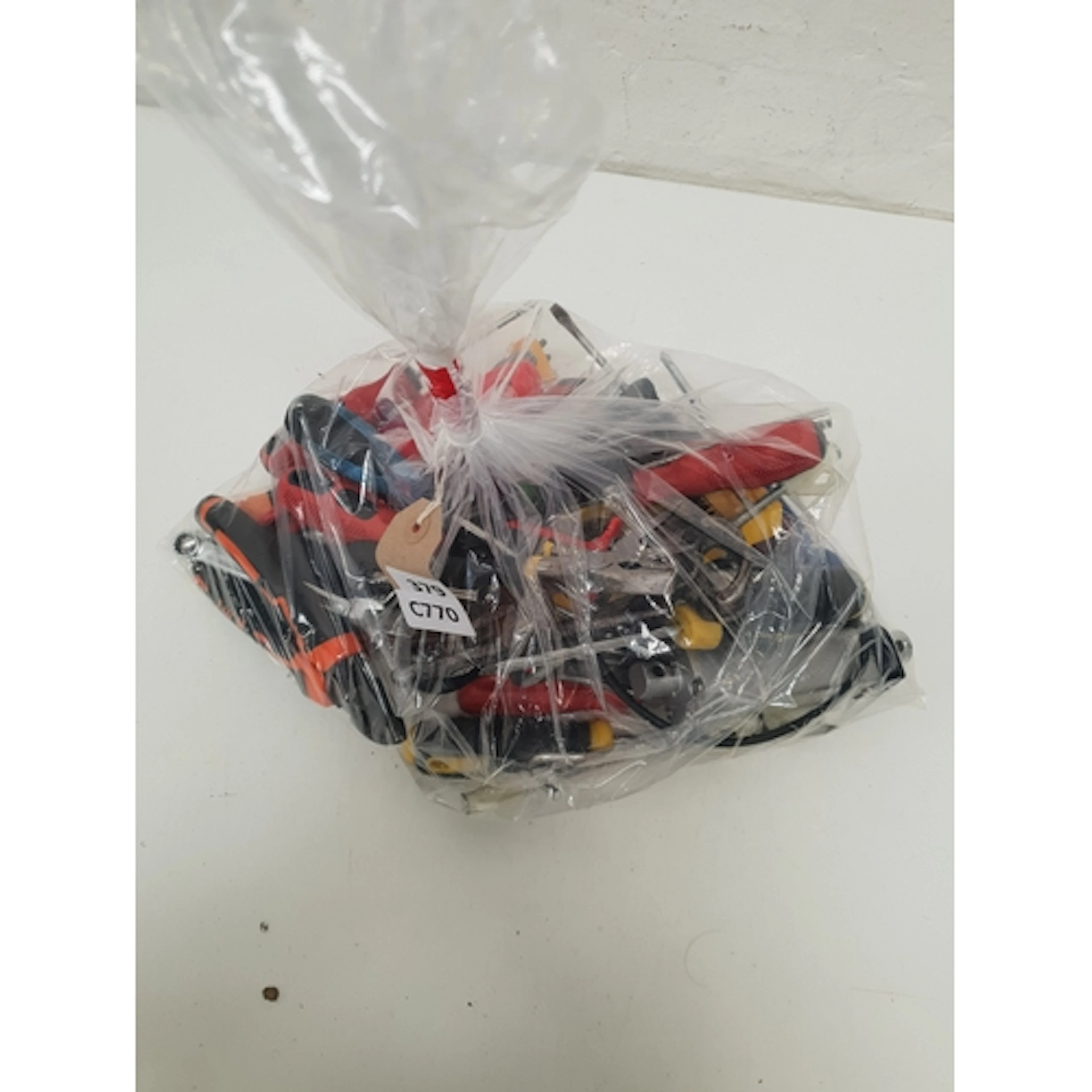 ONE BAG OF MIXED TOOLS including Screwdriver and drill bits,...
