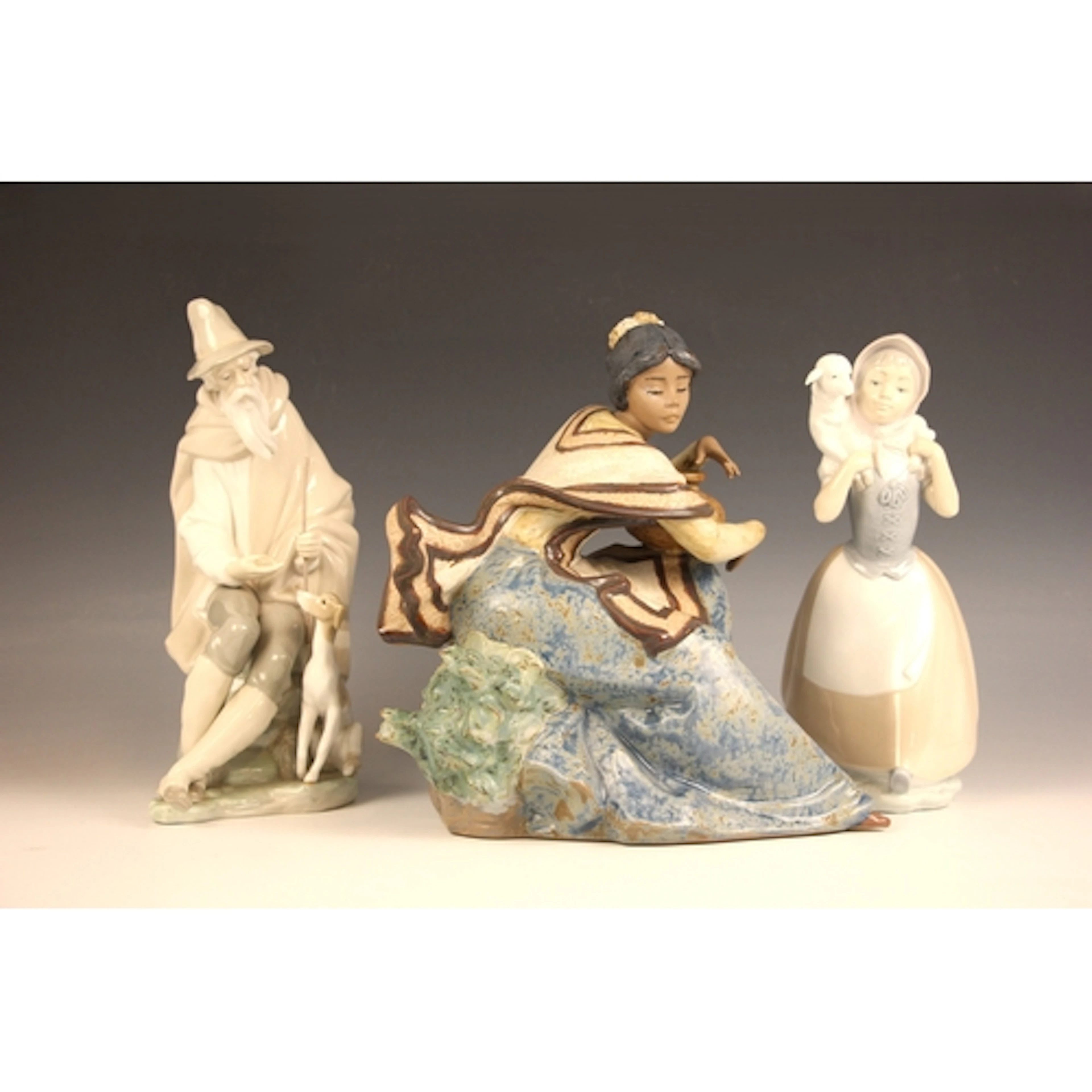 A Lladro 'Andean Country Girl' figure, model 2175, 26cm hig...