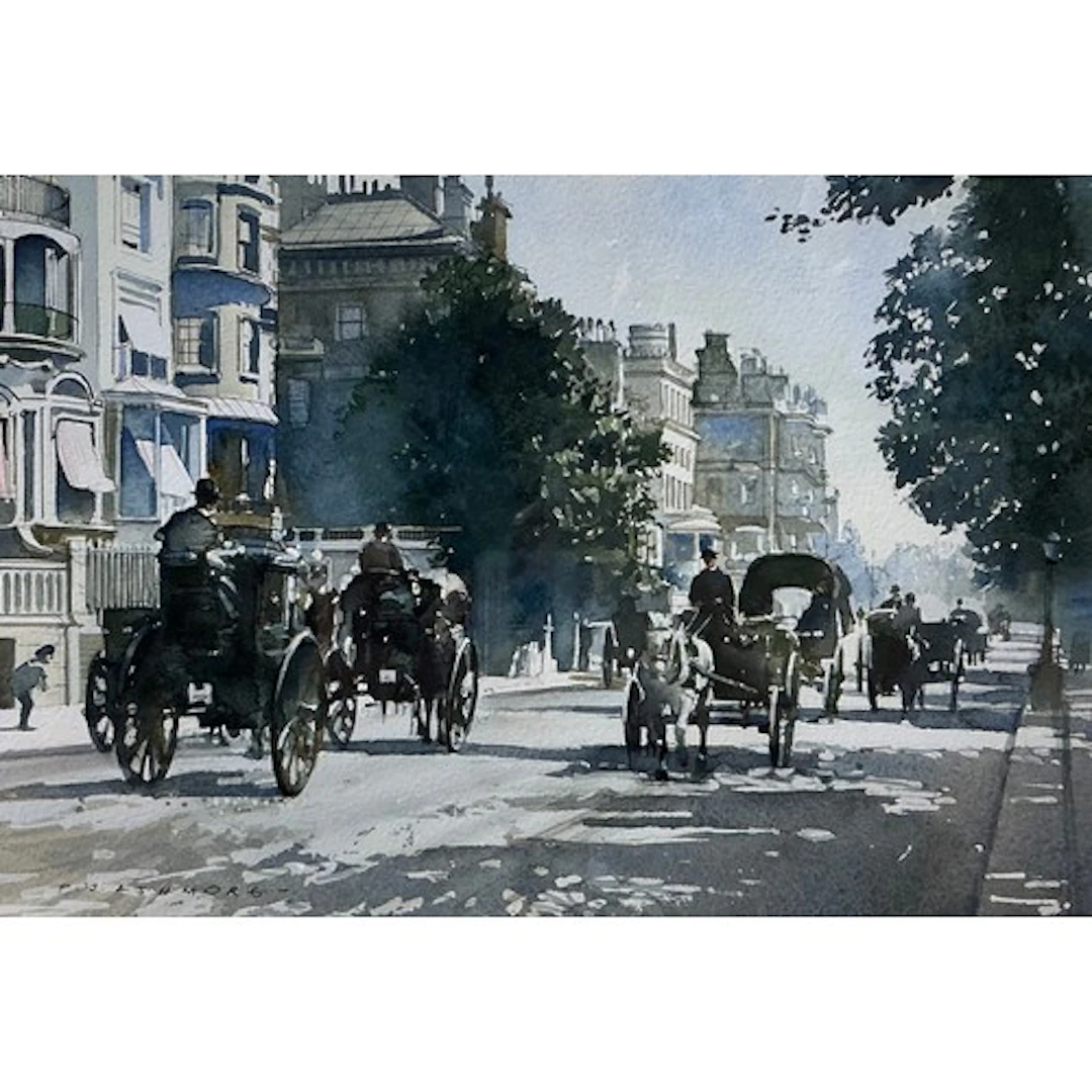 Peter J. Ashmore (British, bn. 1923) Park Lane, London sig...