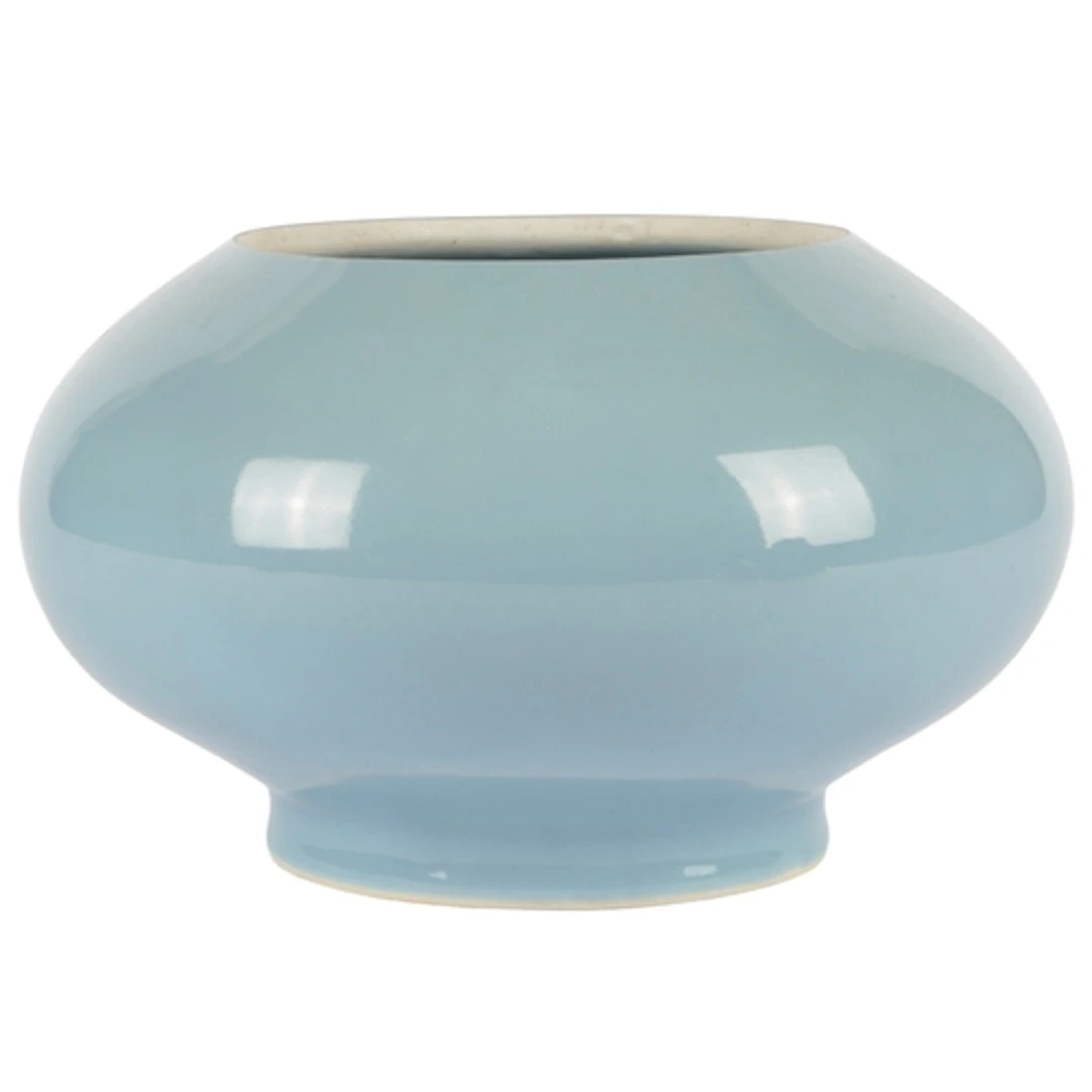 A Chinese clair-de-lune glazed vase, Qianlong seal mark and ...