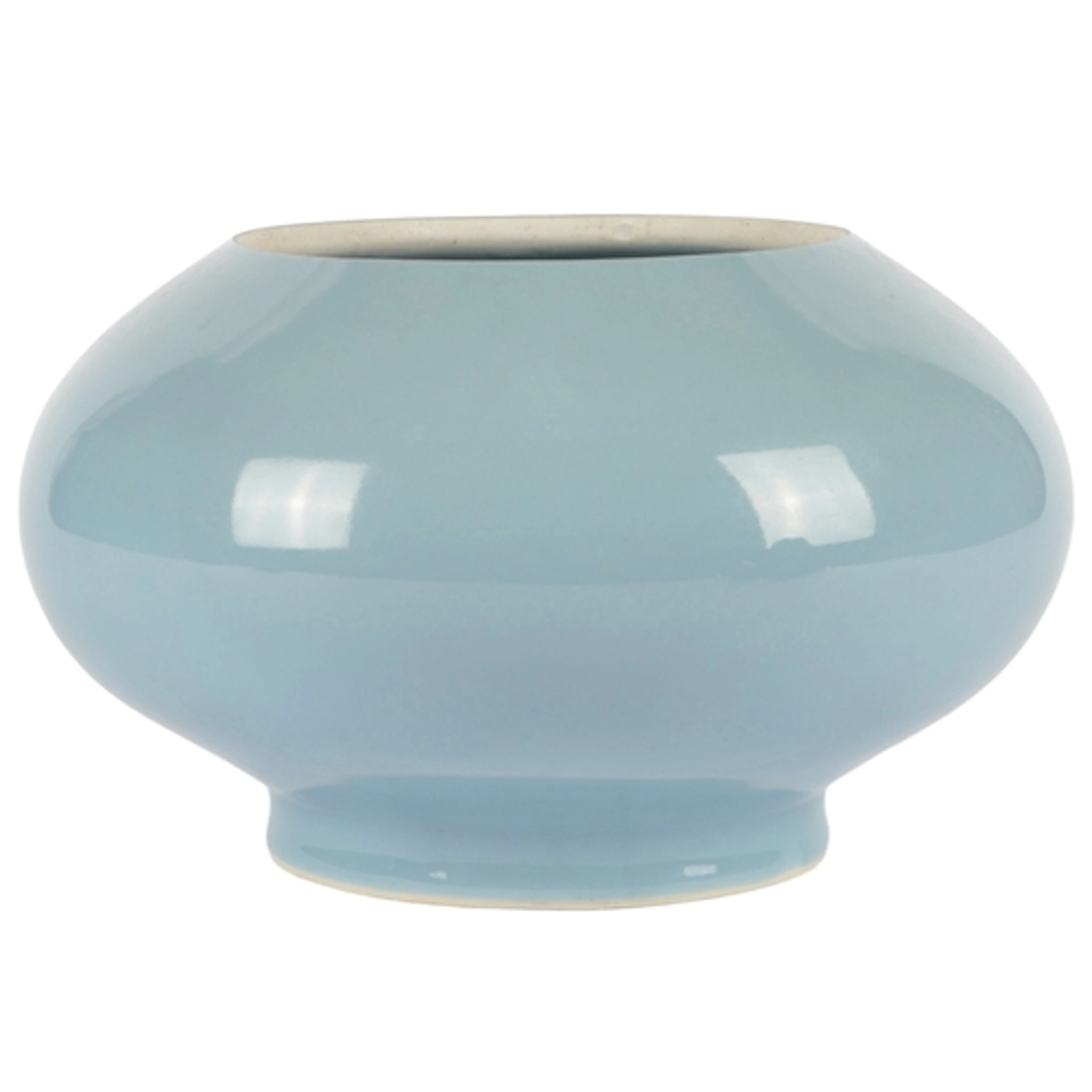 A Chinese clair-de-lune glazed vase, Qianlong seal mark and ...