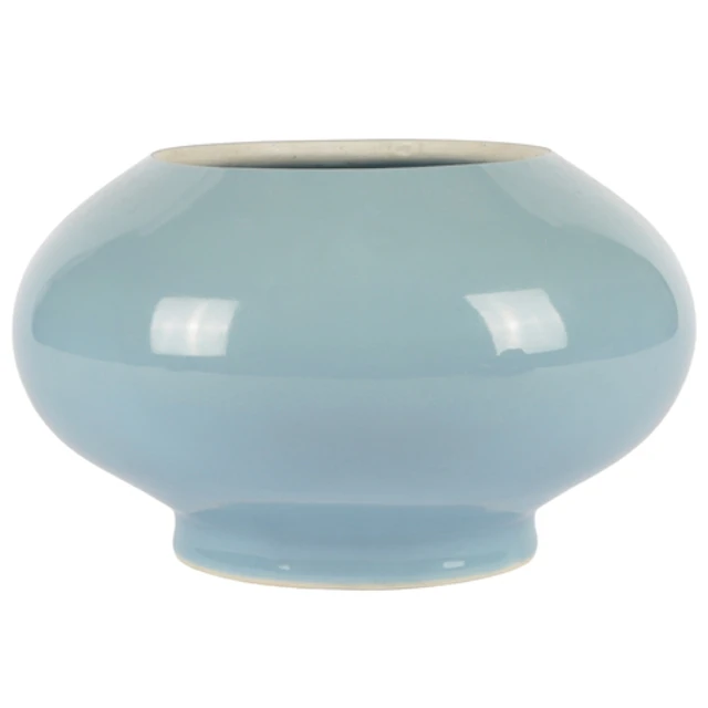 A Chinese clair-de-lune glazed vase, Qianlong seal mark and ...