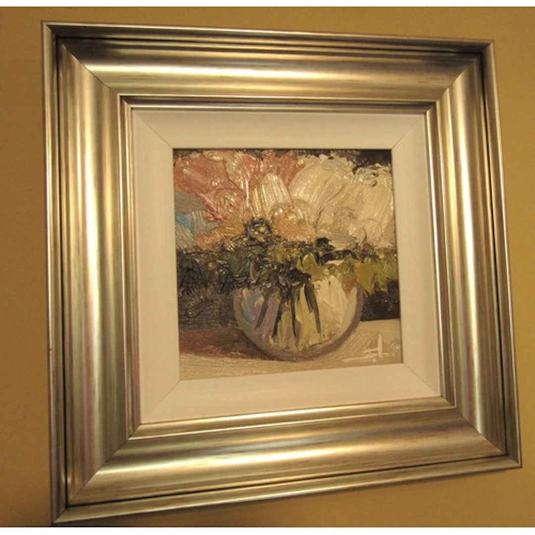 Vivial Mandelia Still Life Oil on Canvas Signed Framed Appro...