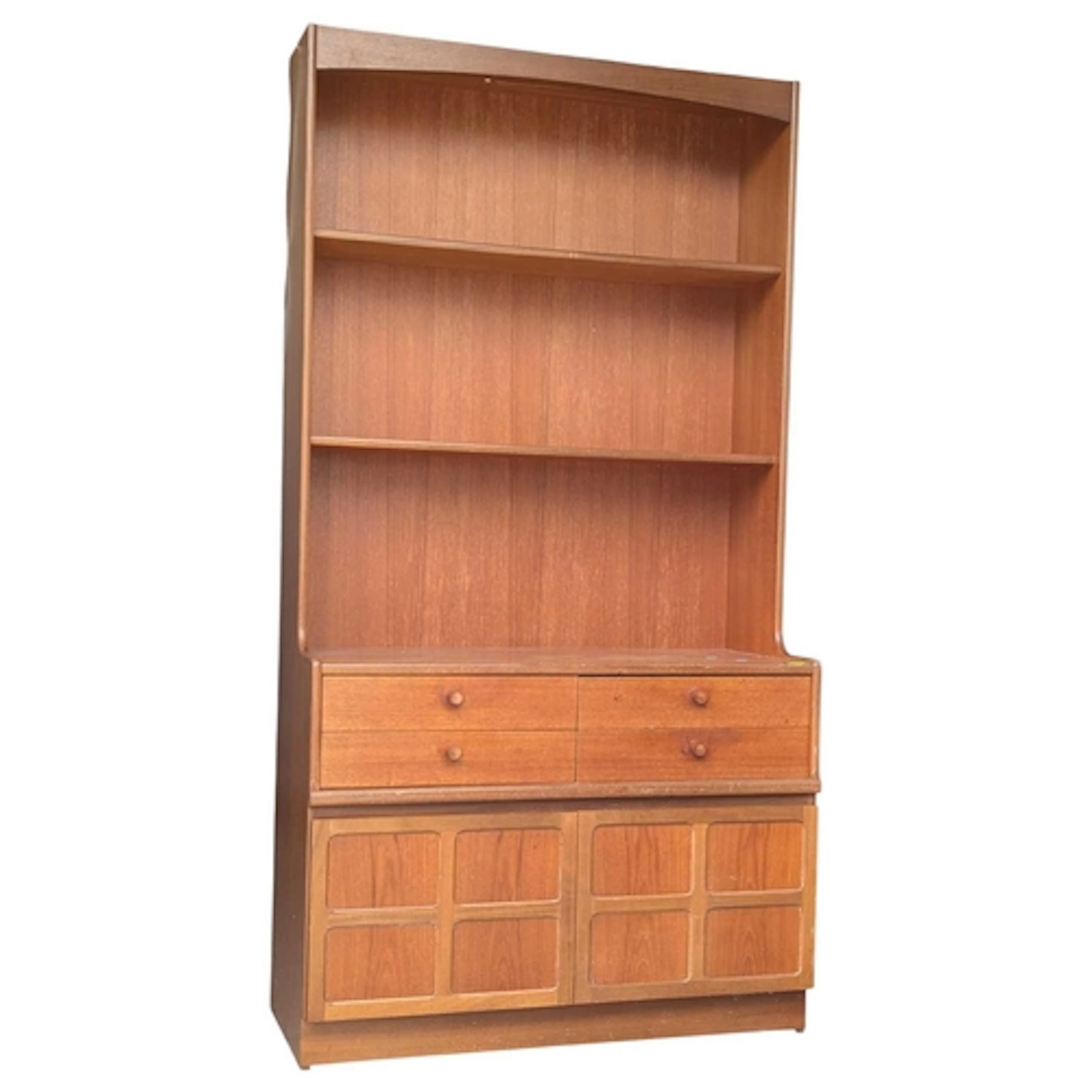 Nathan Furniture - Squares Pattern - Mid century teak highbo...