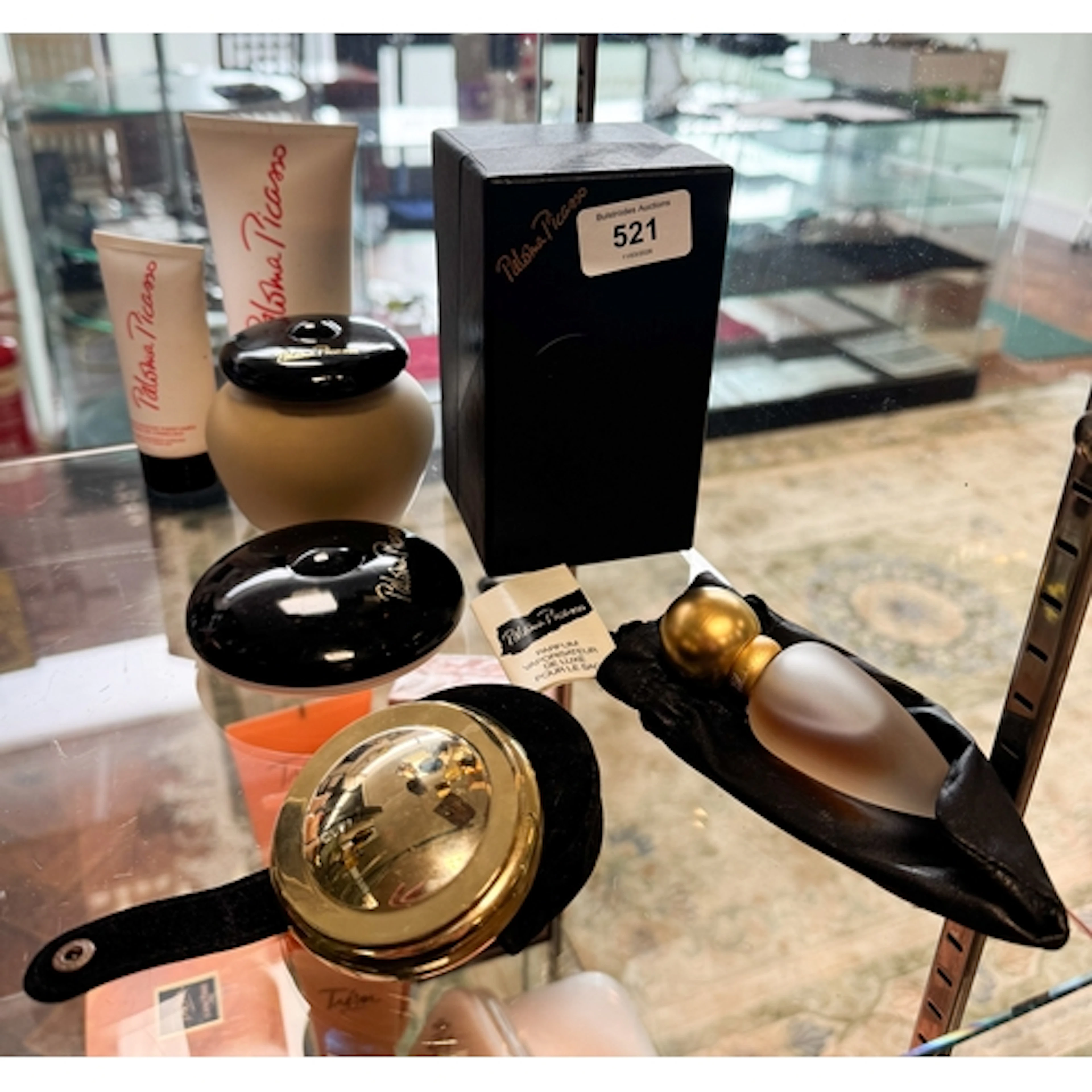 Paloma Picasso - handbag size perfume flacons, compact, soap...