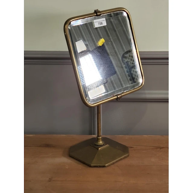 A vintage brass 'Harris & Sheldon' Art Deco adjustable Table...