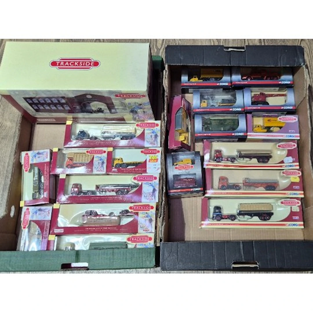 Two boxes of assorted Trackside diecast vehicles to include ...