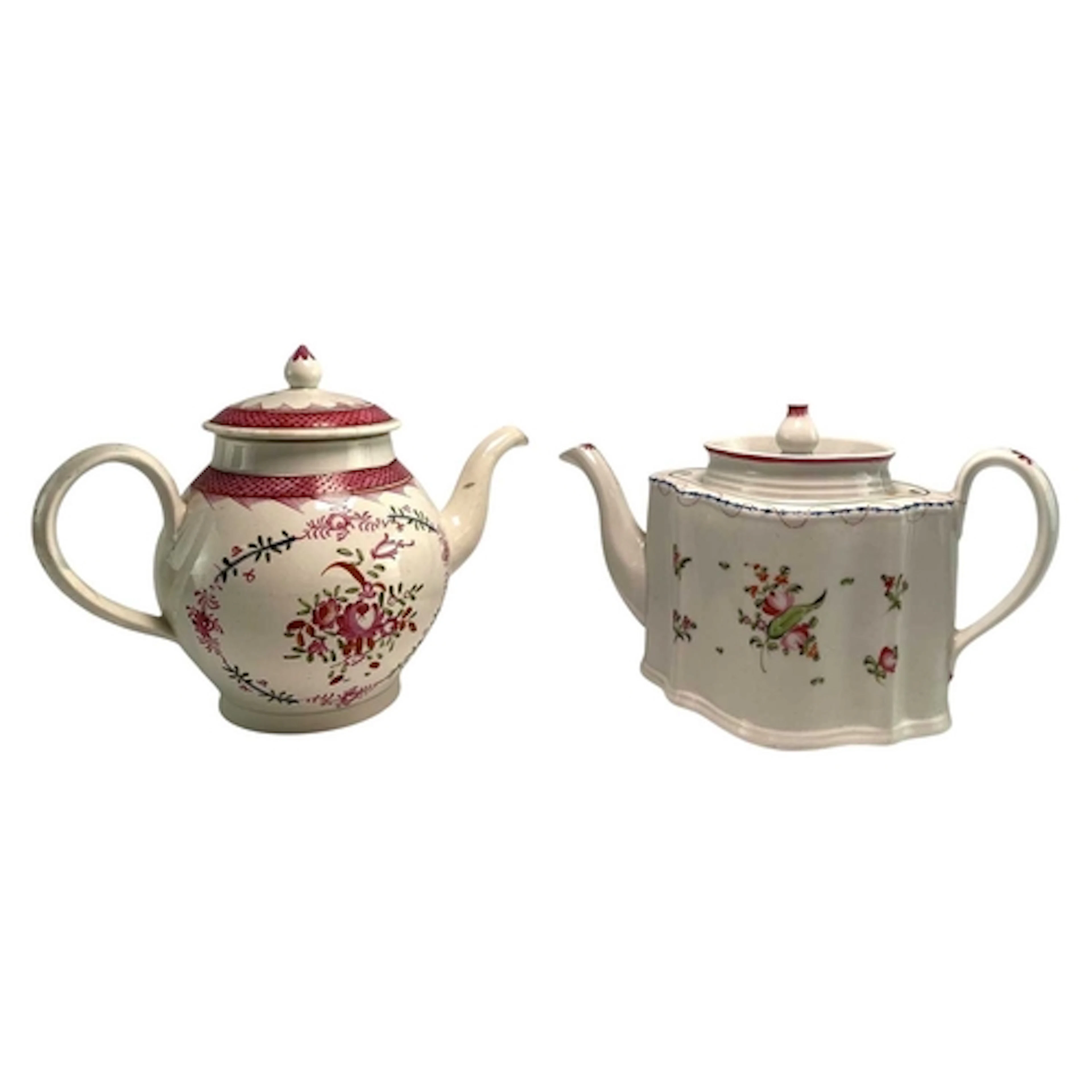 Two George III late 18th / early 19th century New Hall and L...