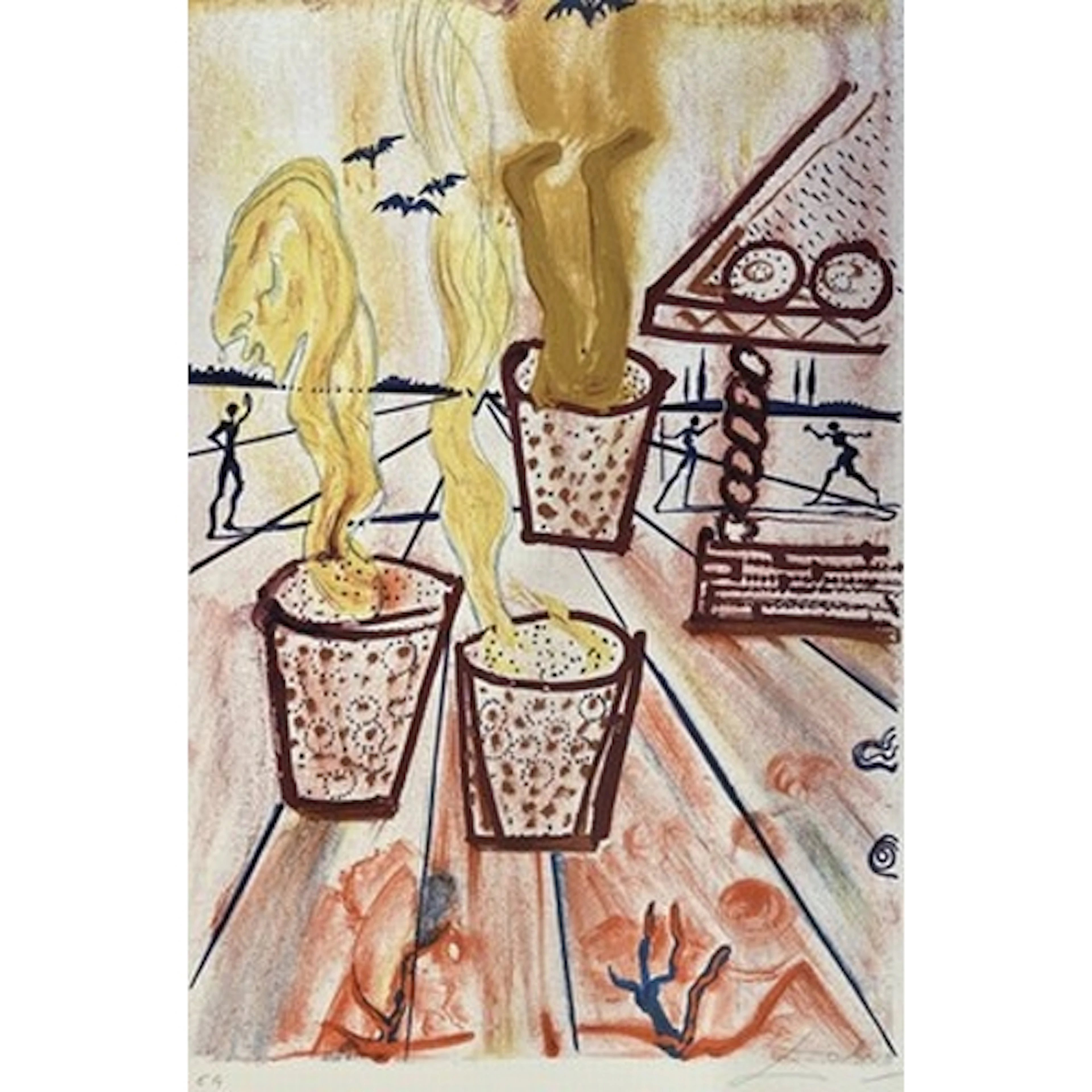 Salvador Dalí (1904-1989) The Girl Who Trod on the Loaf, 196...
