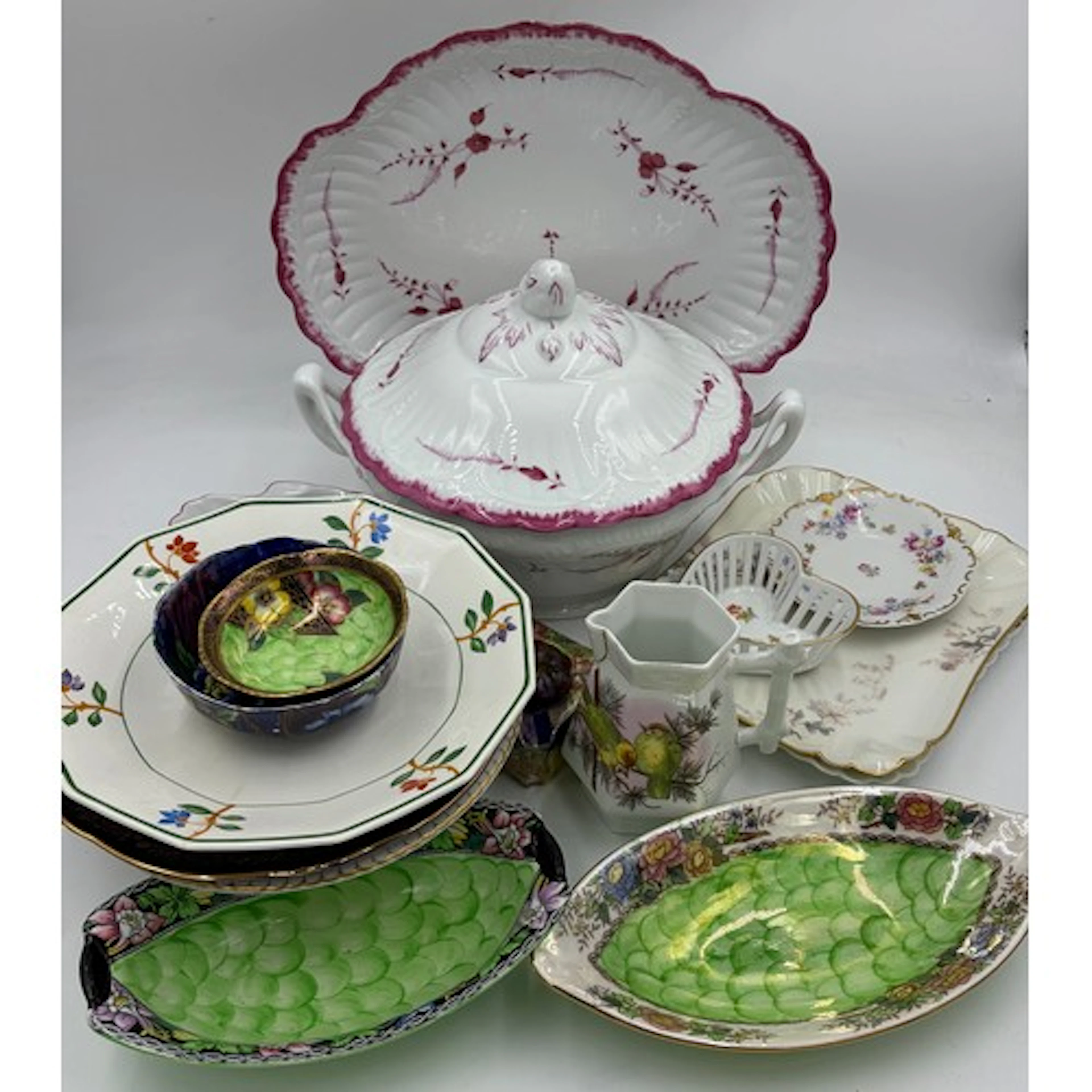 A collection of continental ceramics to include Limoges Brin...