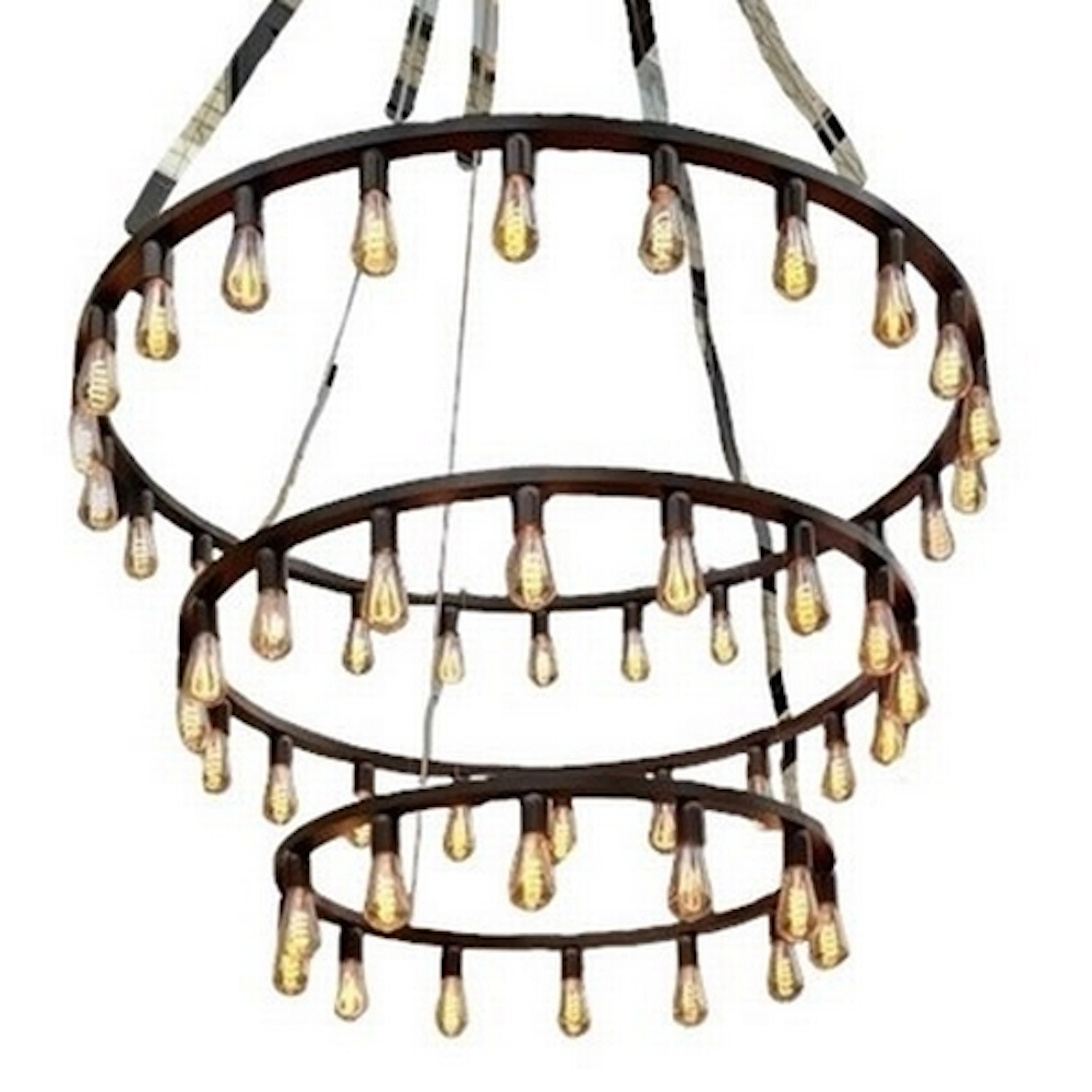 An impressive Contemporary Design metal three graduating rin...