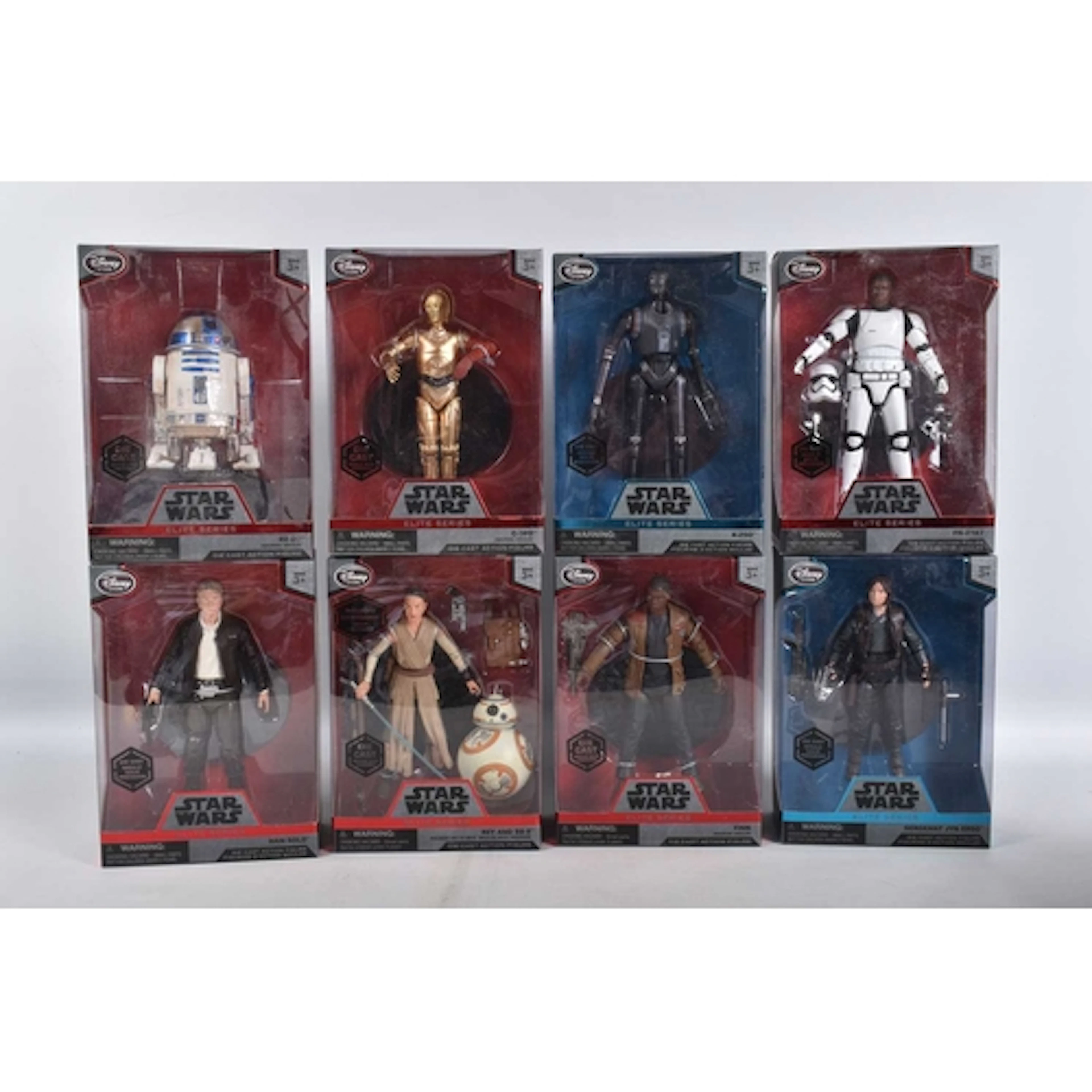 EIGHT BOXED DISNEY STORE STAR WARS ELITE SERIES DIECAST FIGU...