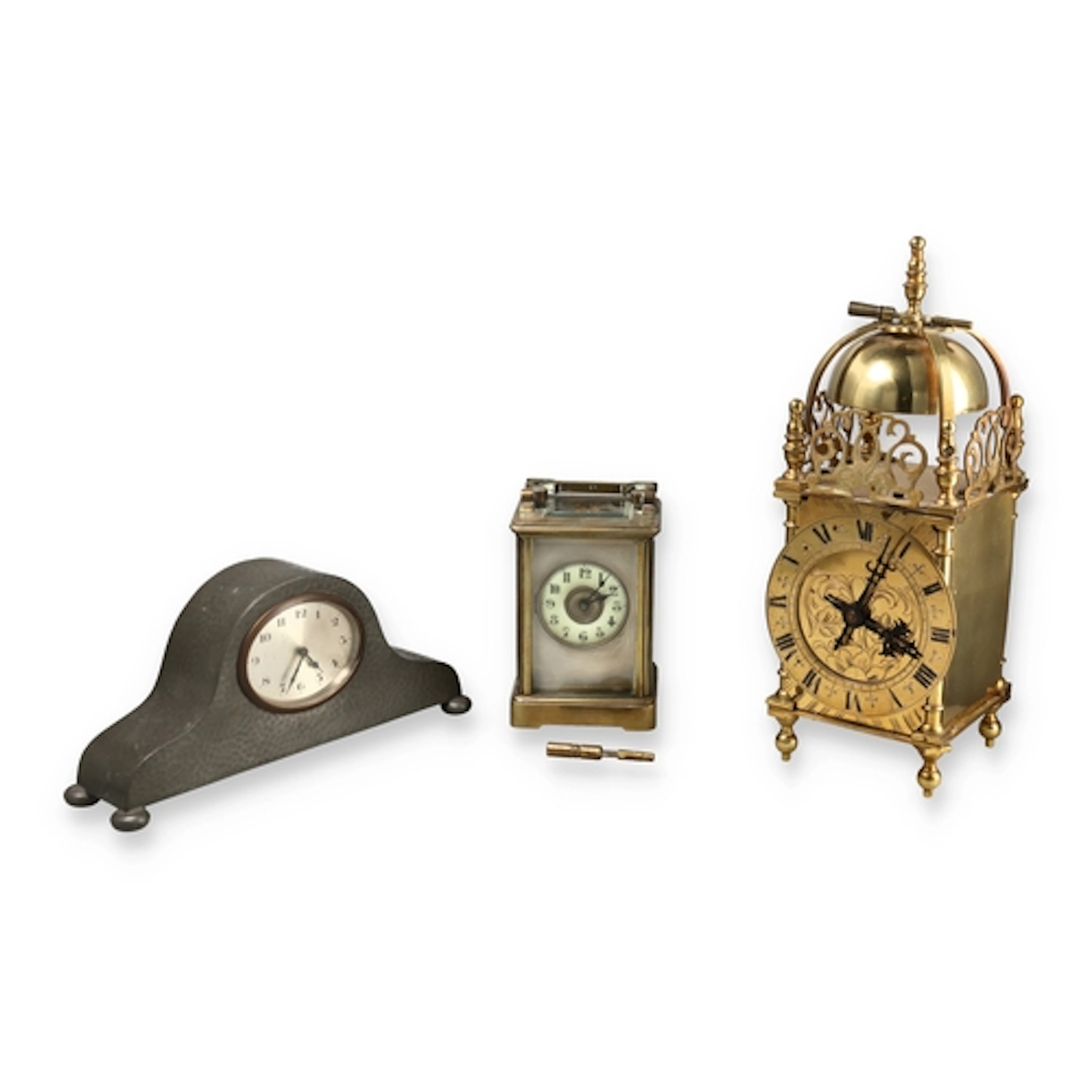 RICHARD ET CIE: A FRENCH BRASS CASED CARRIAGE TIMEPIECE, LAT...