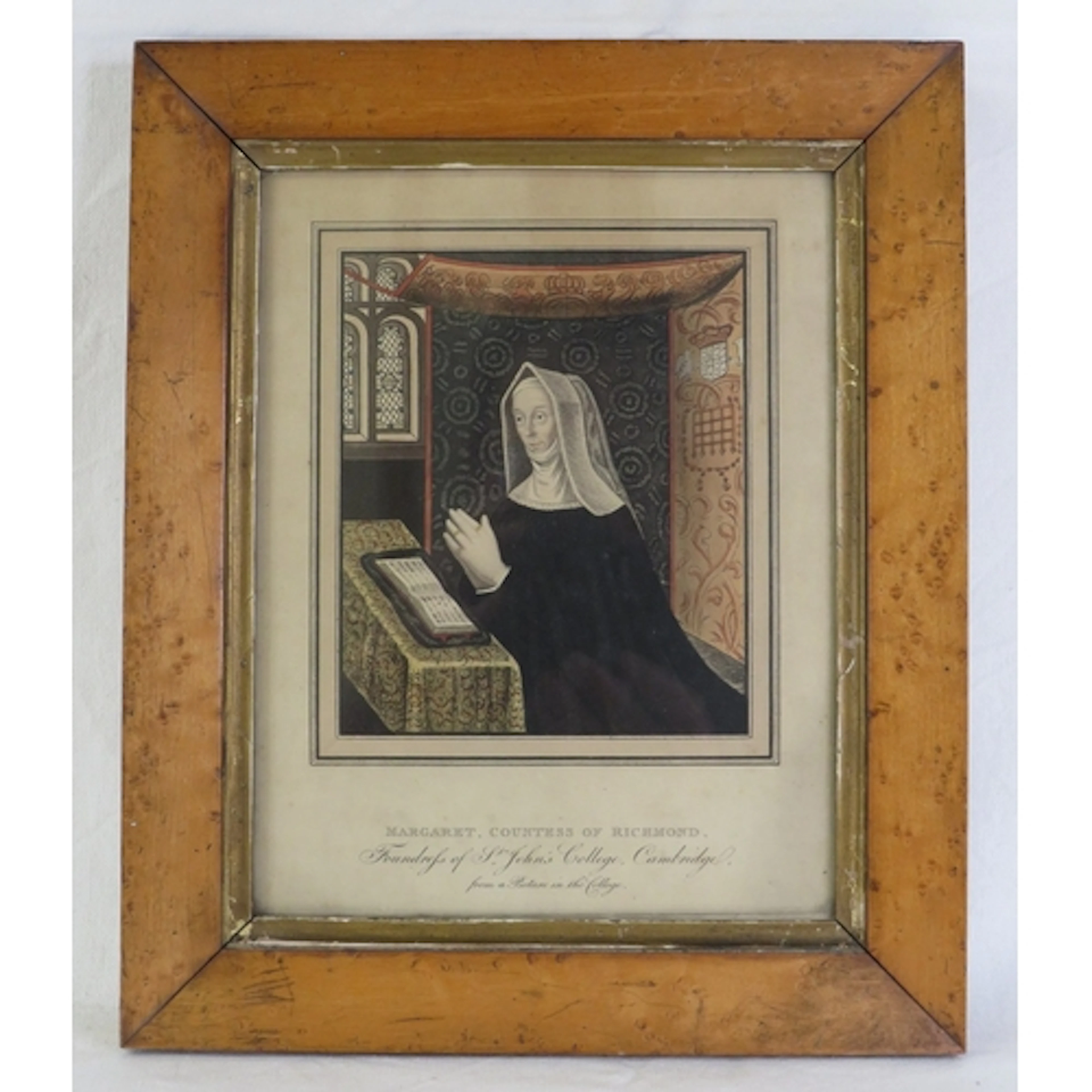 F/g Print entitled 'Margaret Countess of Richmond' founder o...