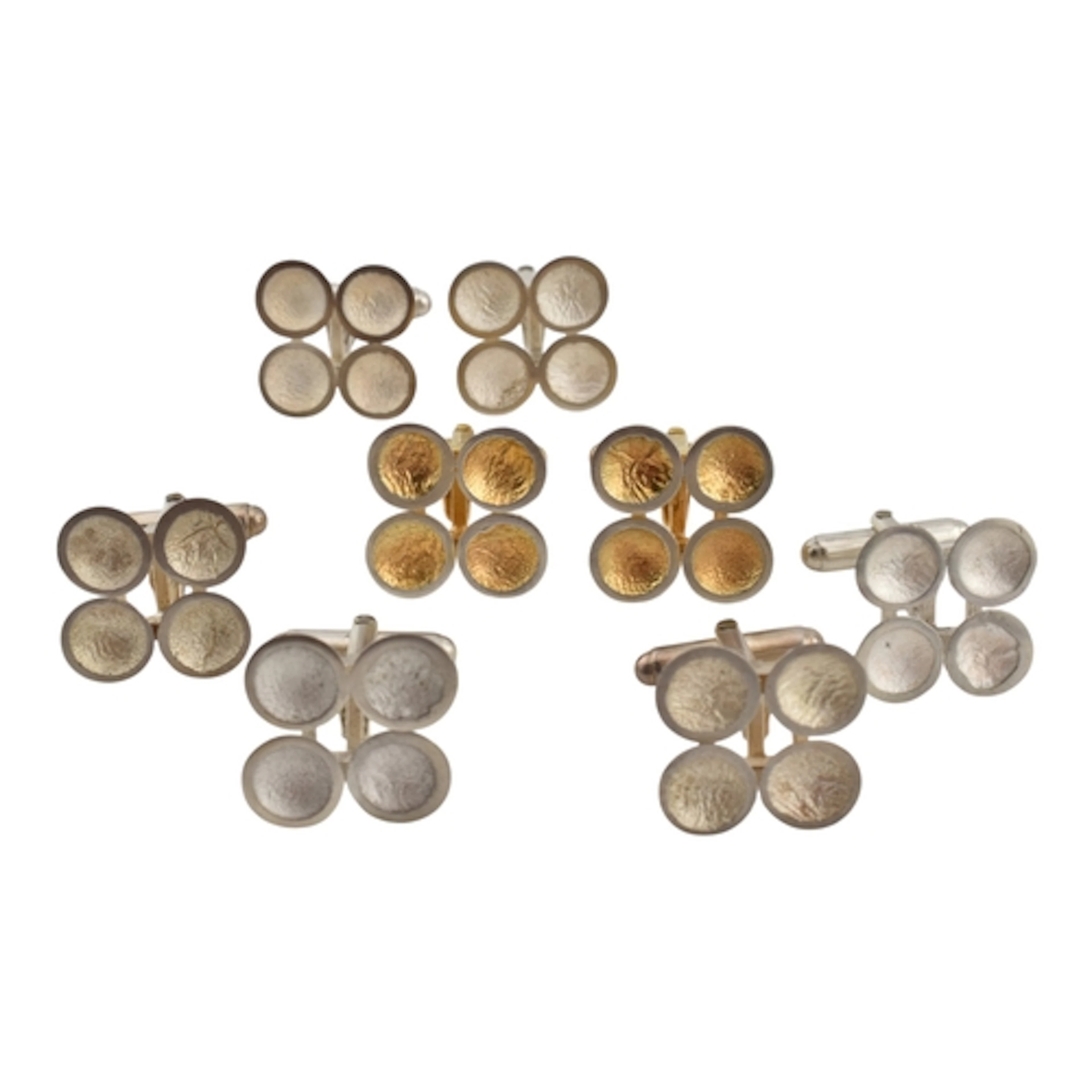 Anne Morgan - Collection of silver and silver gilt cufflinks...