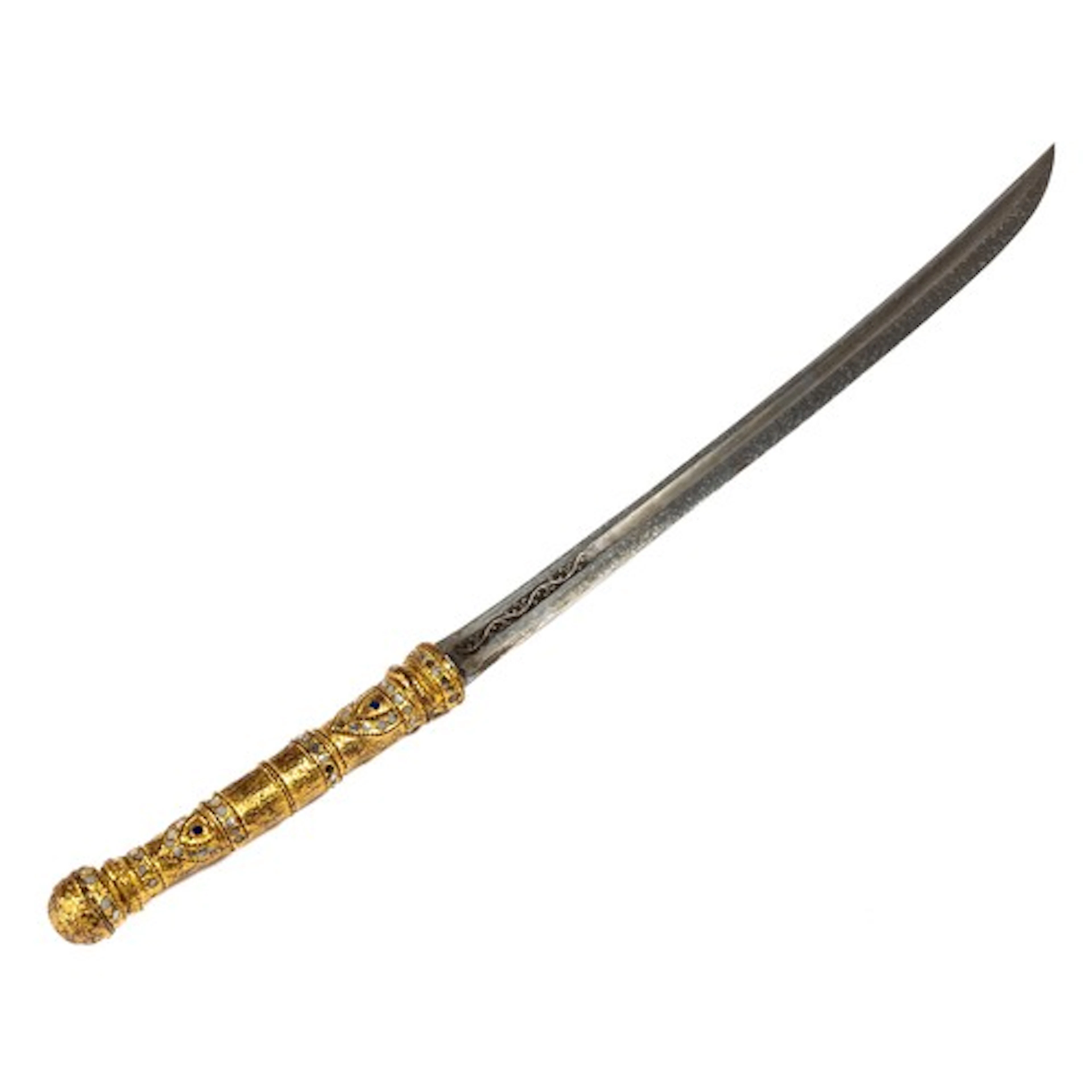 20th century South East Asian/Burmese ceremonial Dha sword, ...