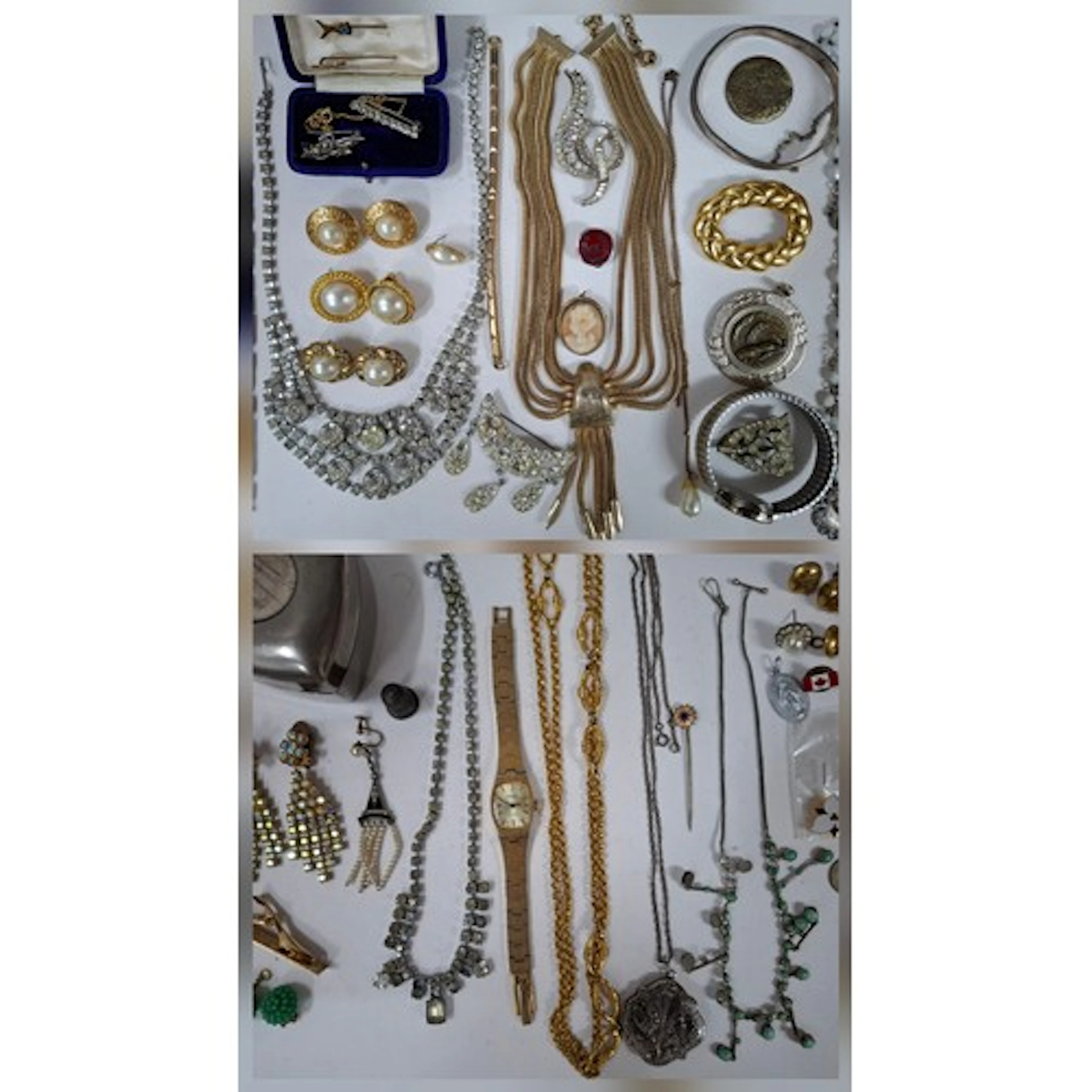Vintage costume jewellery, watches and small collectables to...