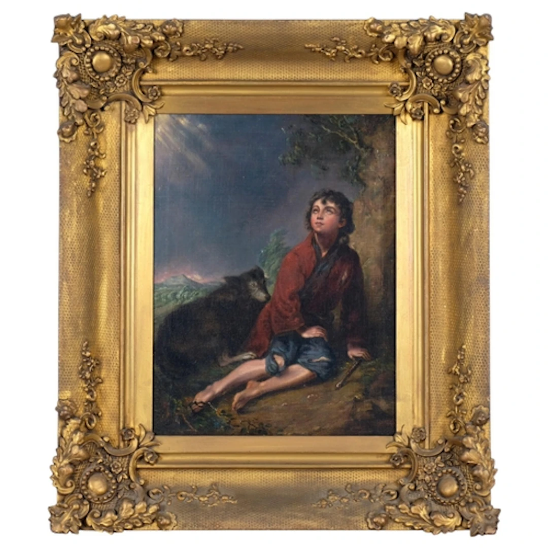 After Thomas Gainsborough, The Shepherd Boy And His Dog, ear...