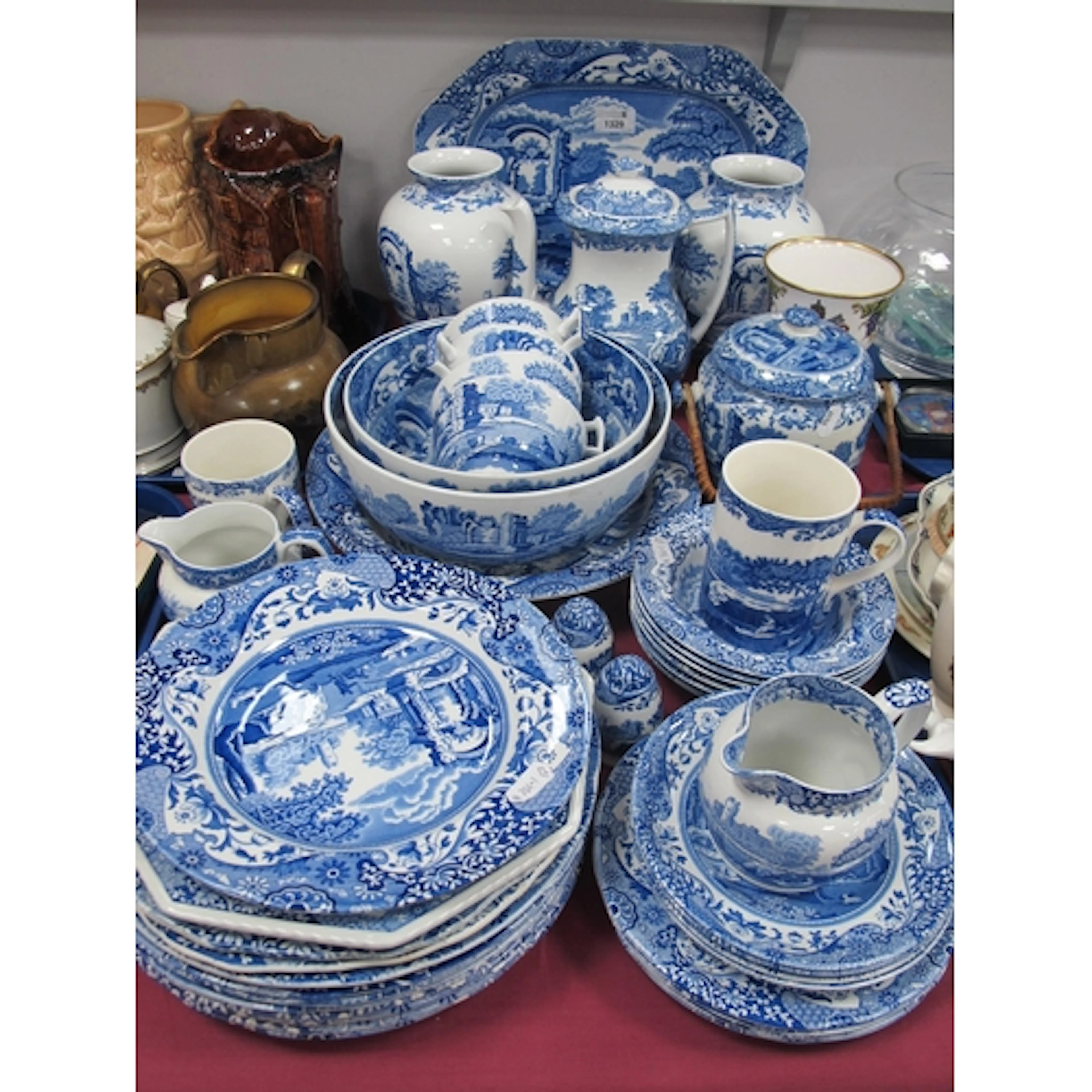 Spode “Italian” pattern tea and dinner service, including te...