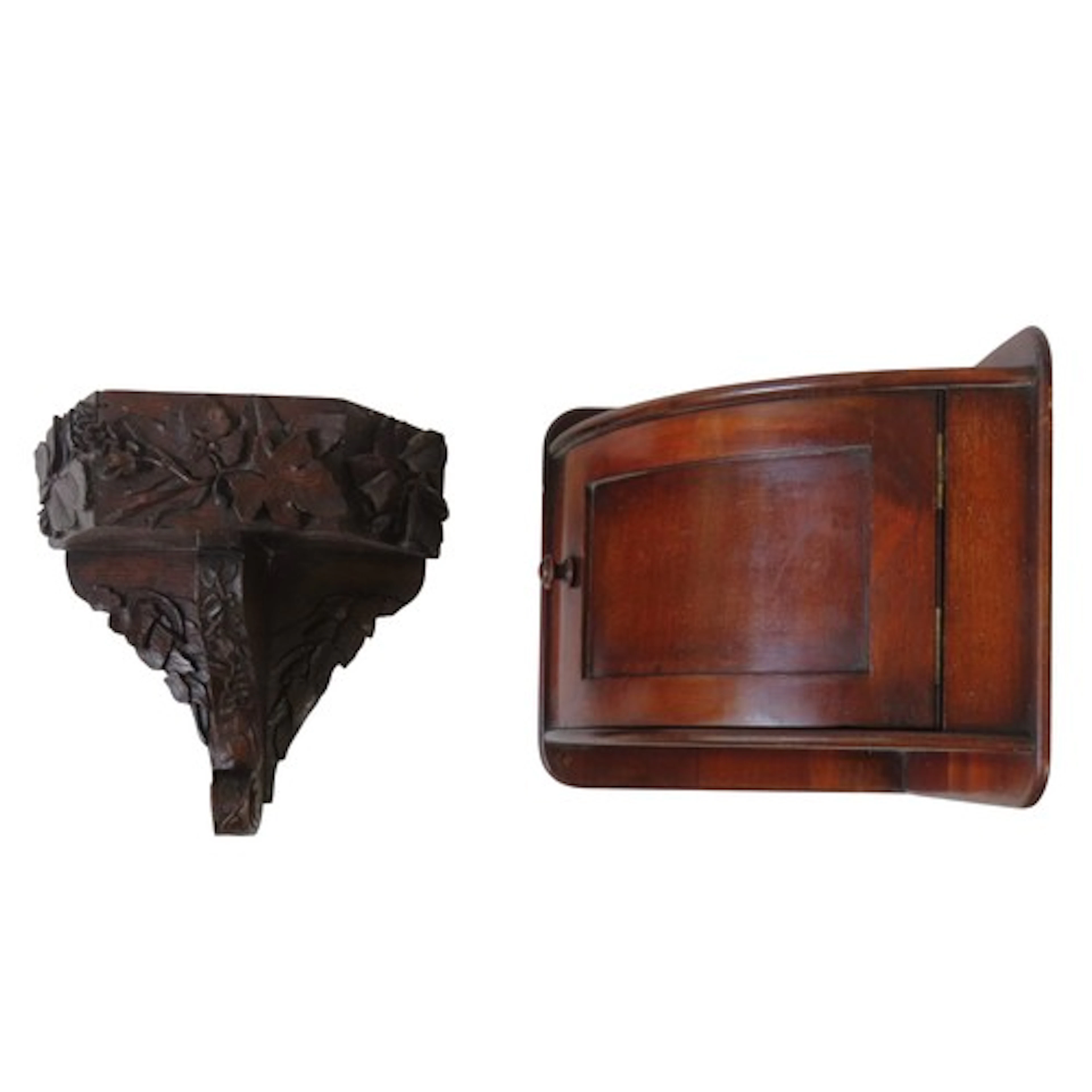 A CARVED OAK BLACK FOREST WALL NICHE LATE 19TH CENTURY carve...