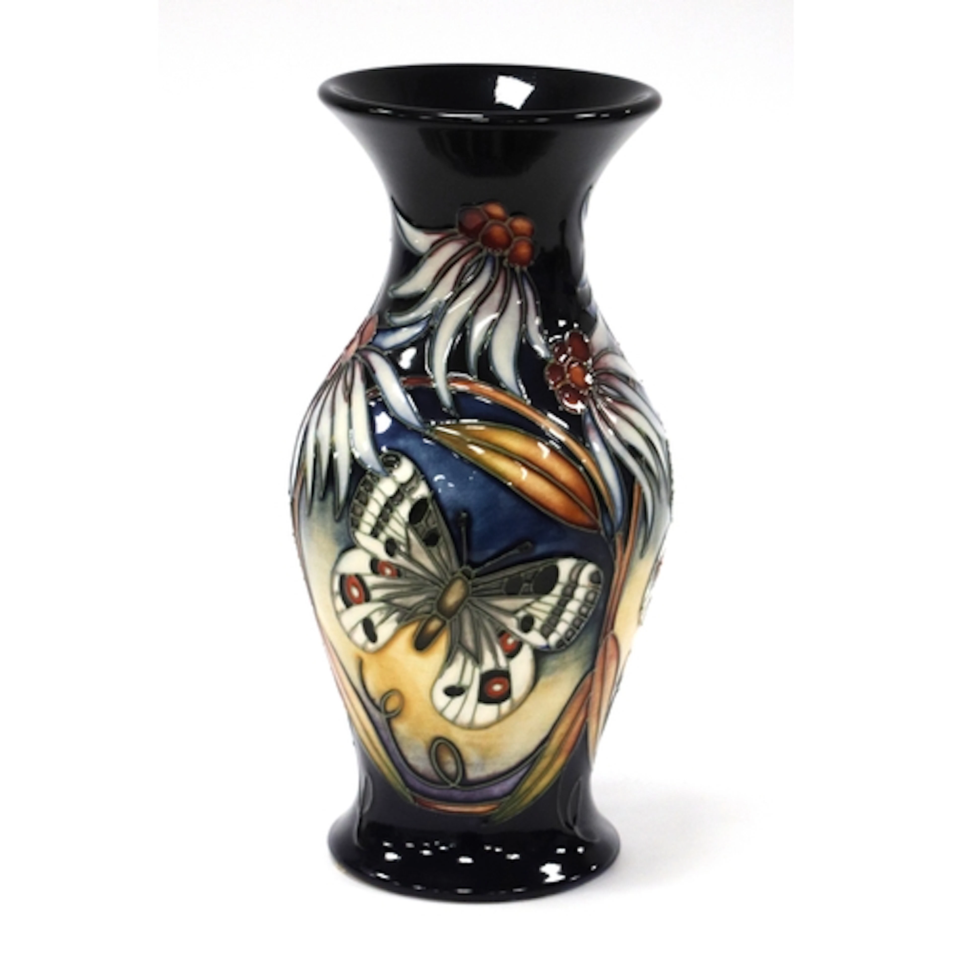 A Moorcroft Pottery Vase, of baluster form, painted in the '...
