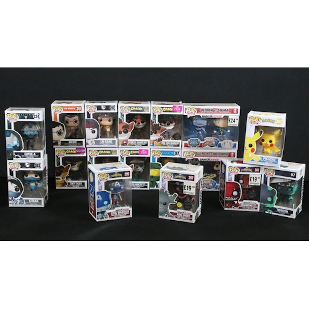 17 Boxed gaming related Funko Pop figures to include 5 x Cra...