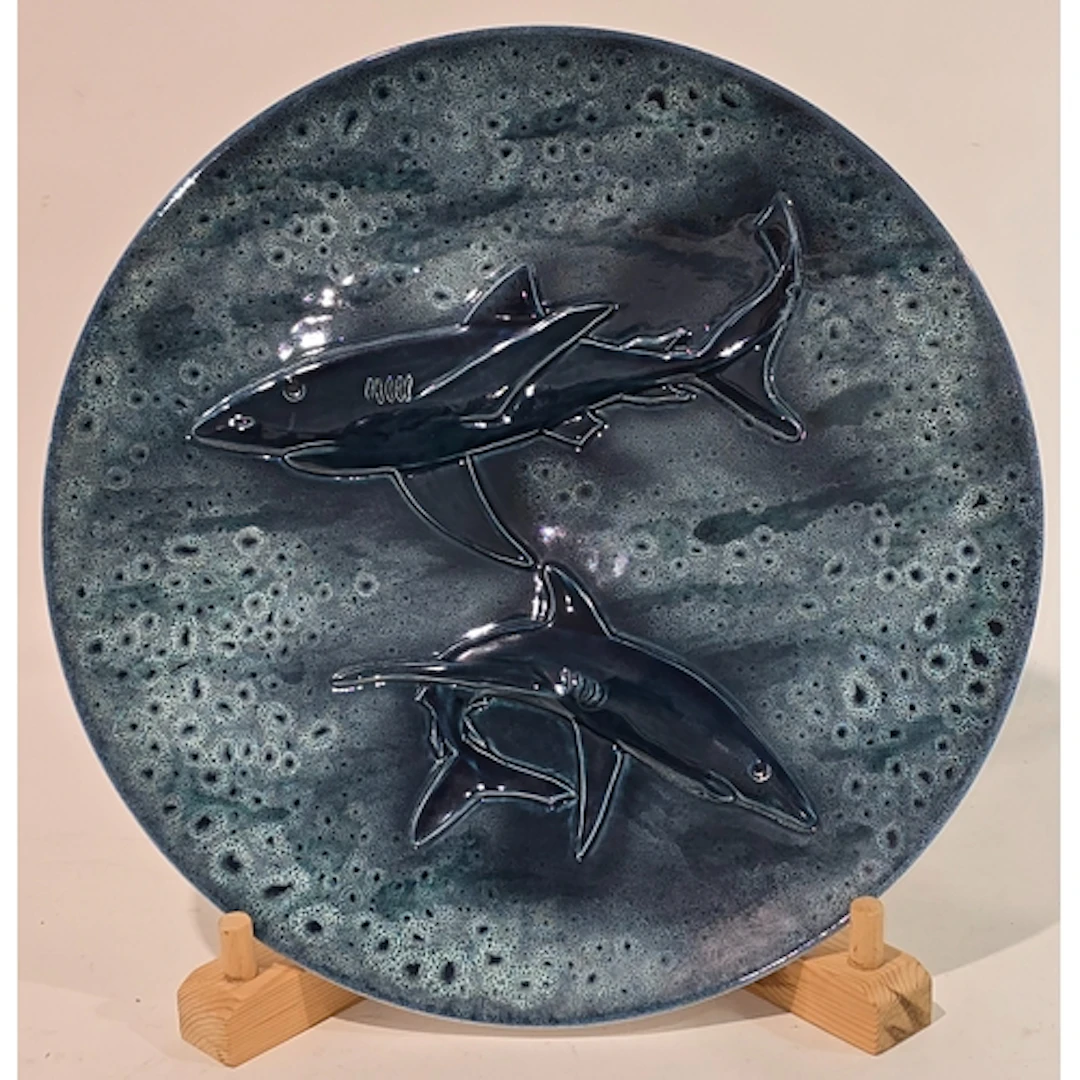 Poole Pottery unique studio piece hand thrown and decorated ...