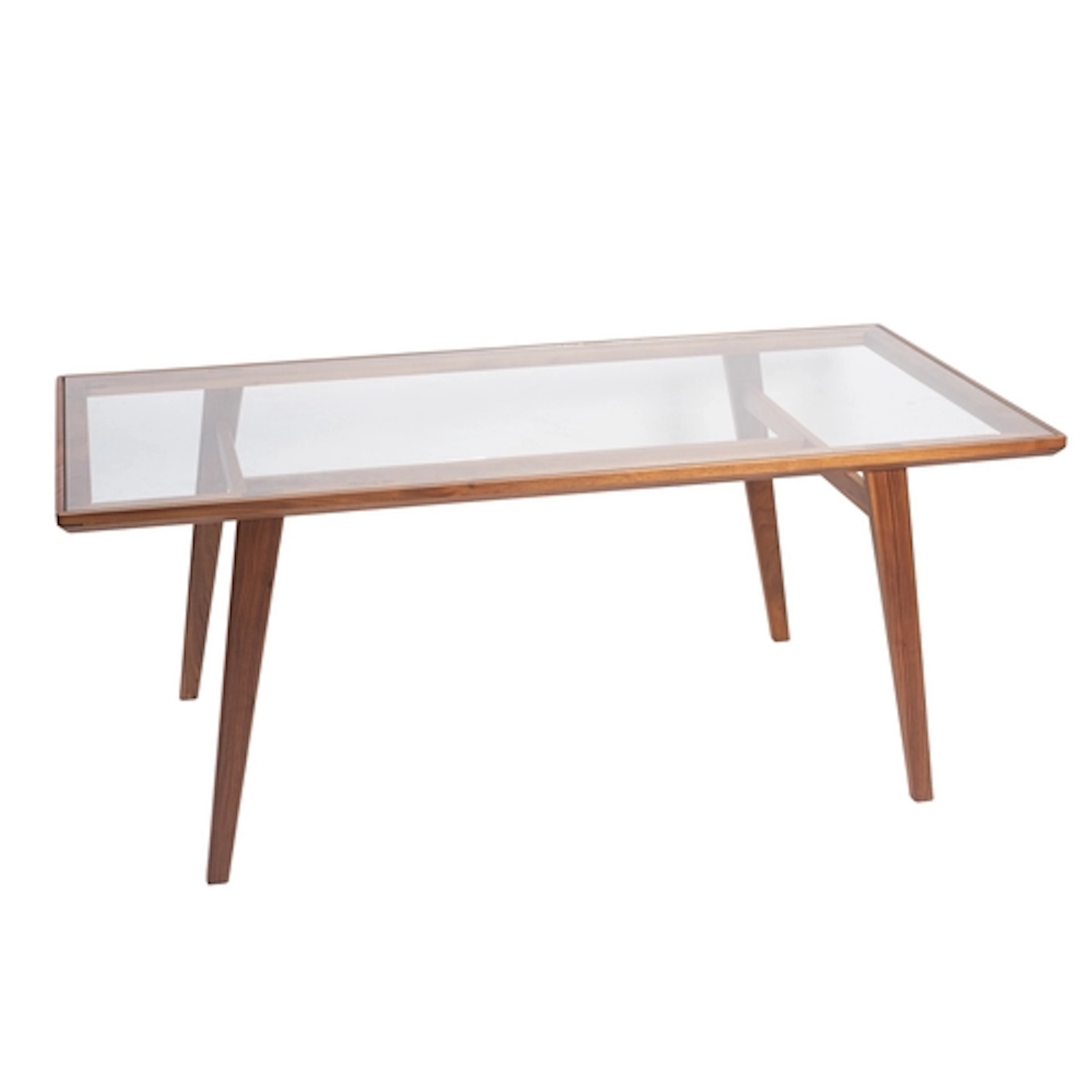 A dining table and four chairs by Conran, modern. The staine...