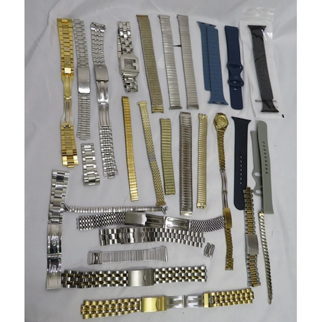 Box Stainless Steel & Other Watch bracelets, various makes &...